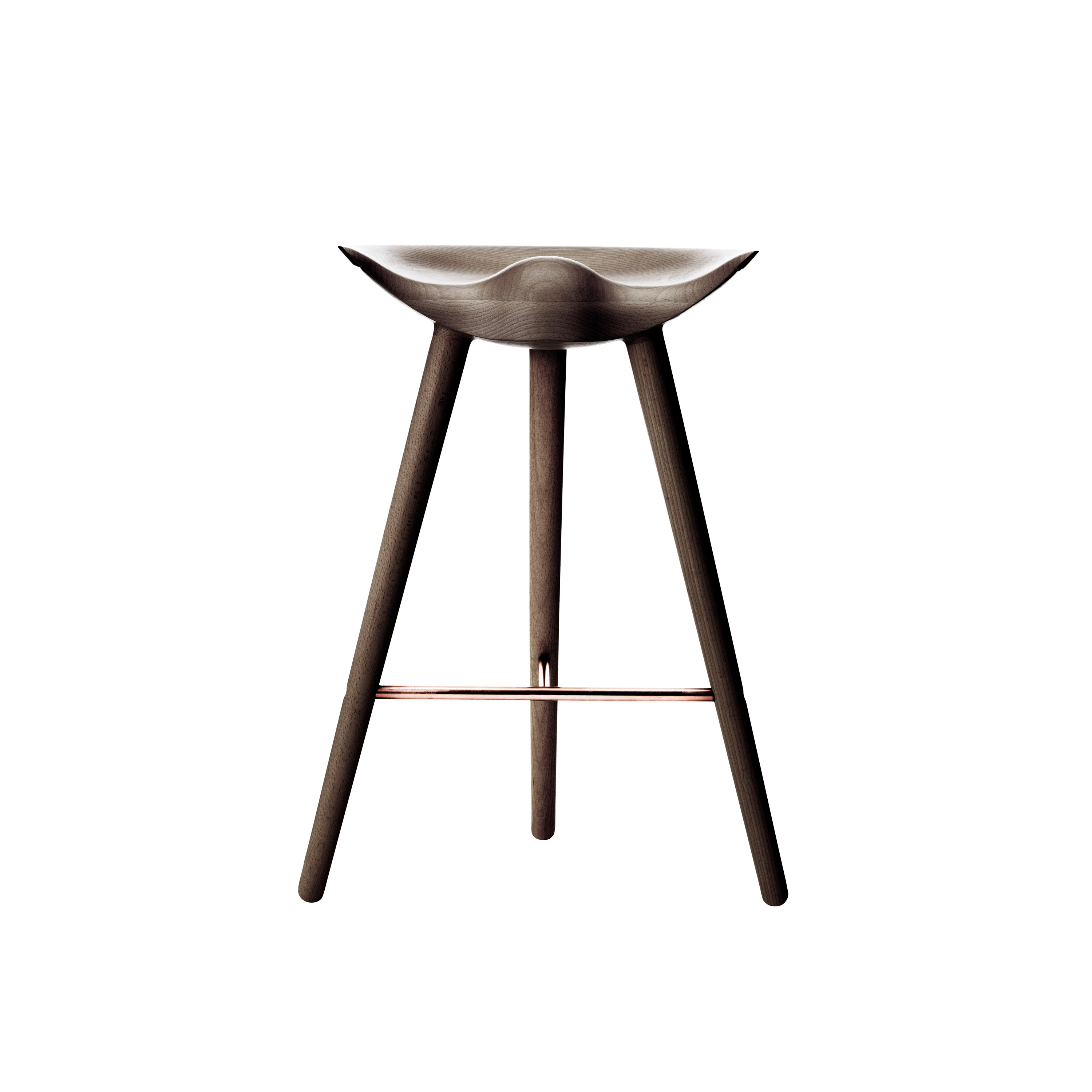 ML42 Counter Stool, Brown Oiled Oak/Copper