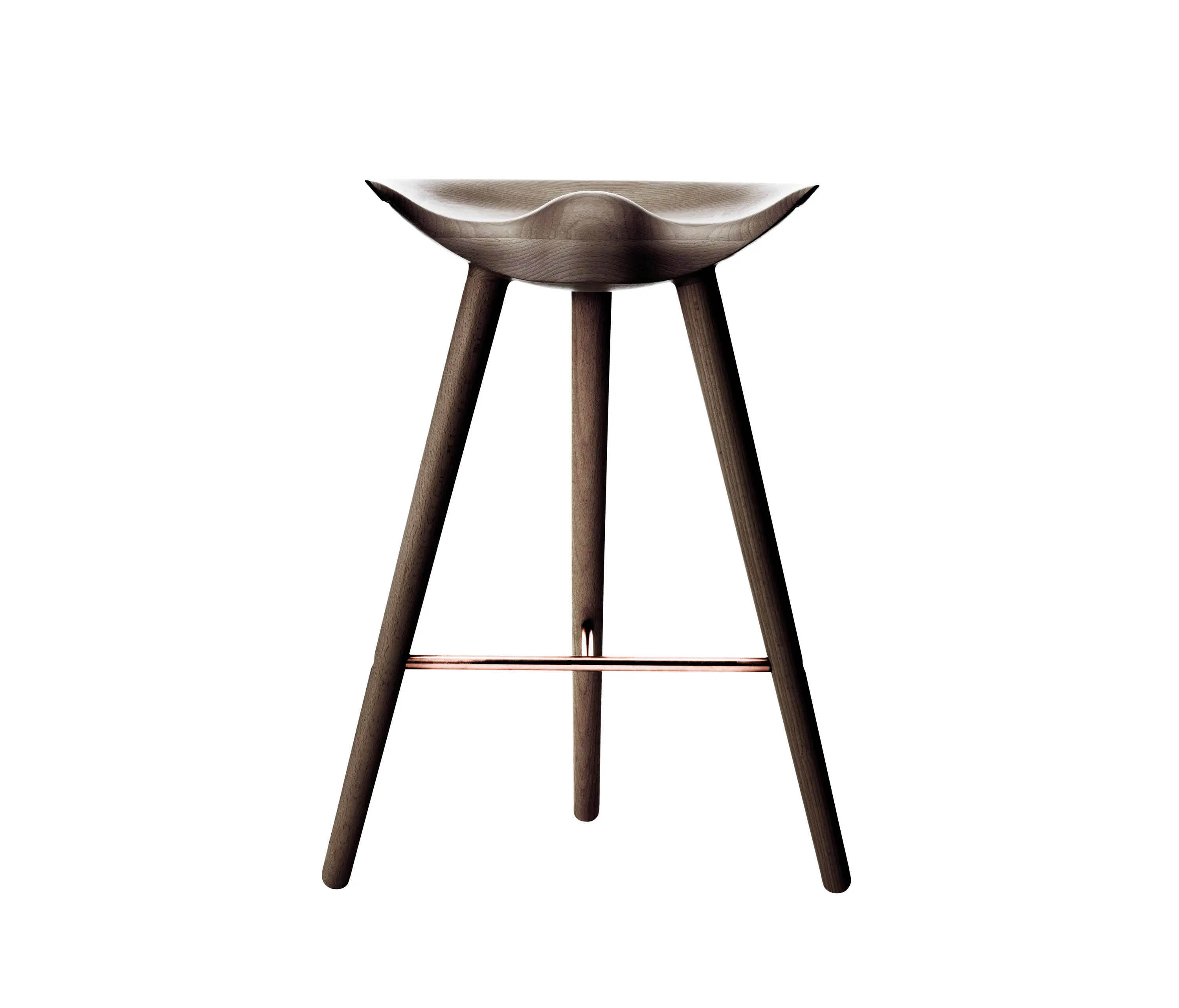 Audo Copenhagen - ML42 Counter Stool, Brown Oiled Oak/Copper
