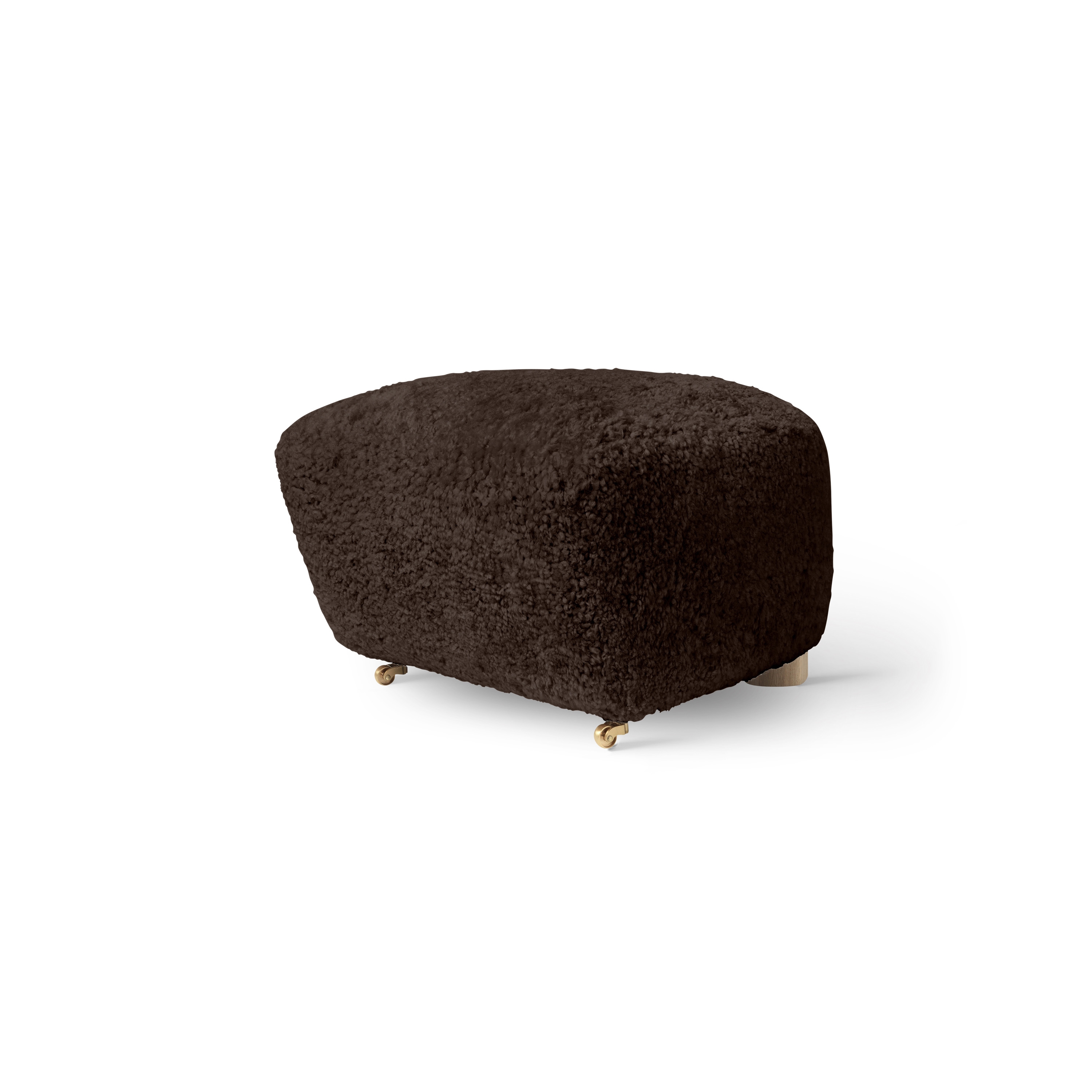 Produkt The Tired Man Footstool Sheepskin, Espresso/Natural Oak des Herstellers Audo Copenhagen anzeigen