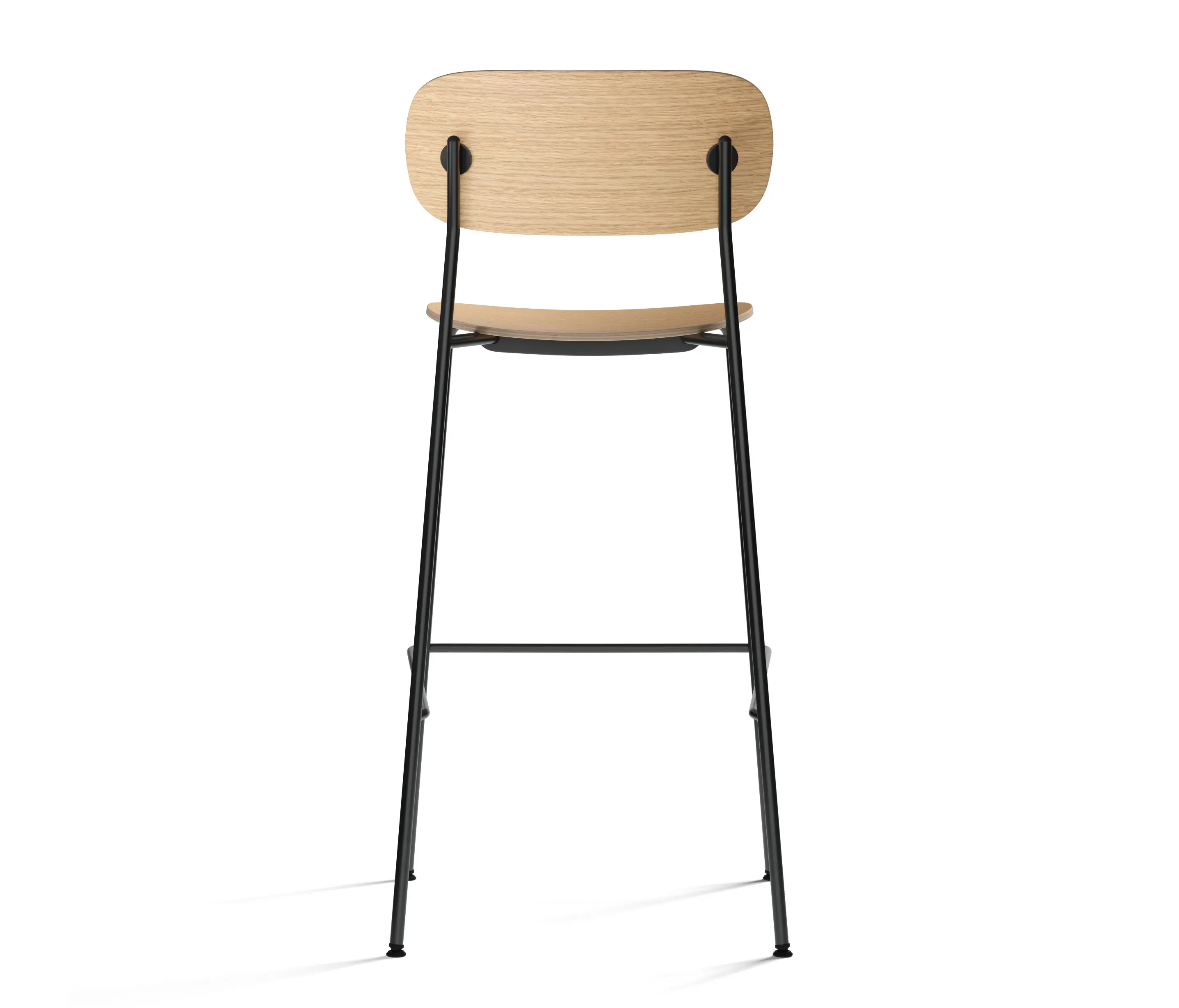Audo Copenhagen - Co Bar Chair, Black Steel | Natural Oak