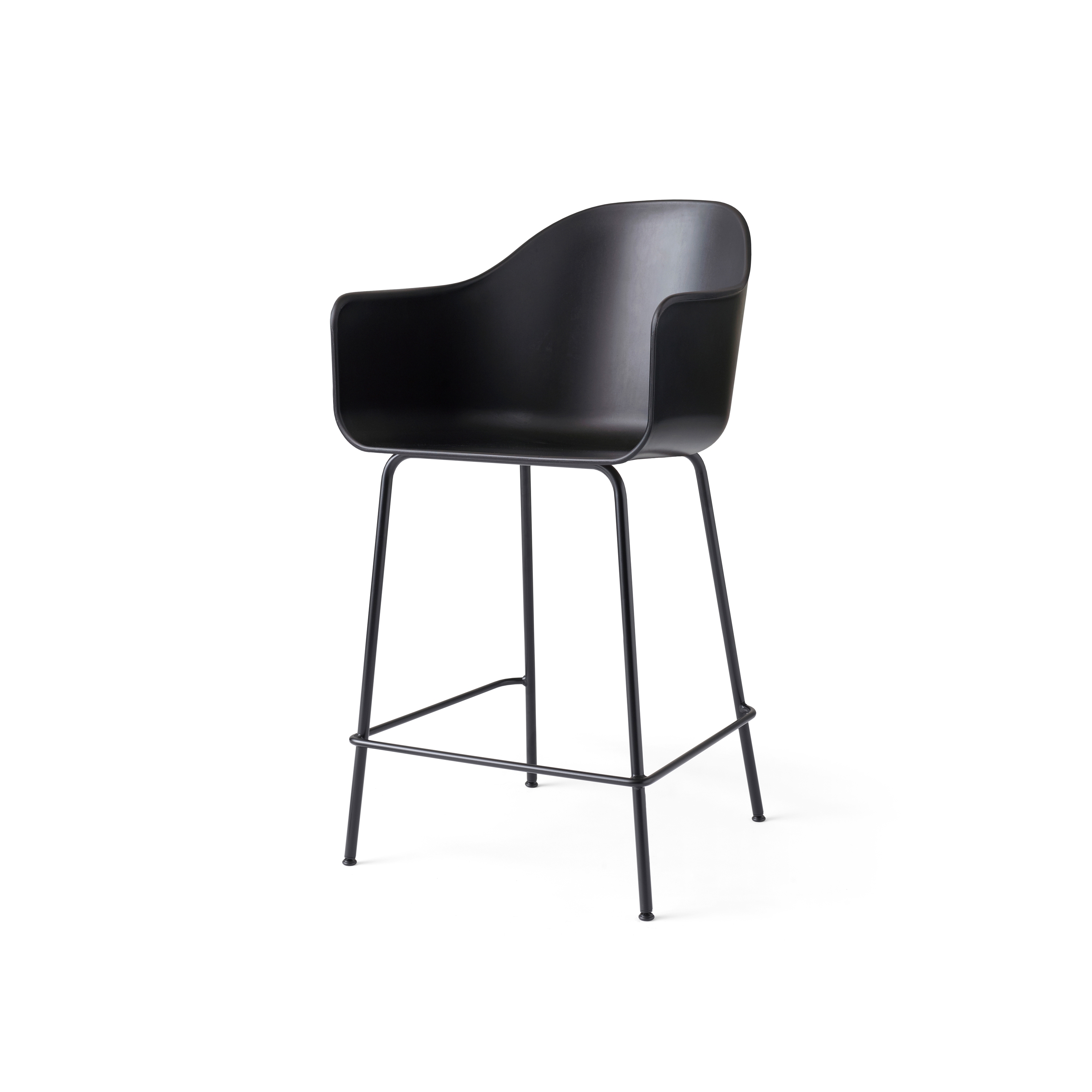 Display product Harbour Counter Chair | Black Steel, Black Plastic from manufacturer Audo Copenhagen
