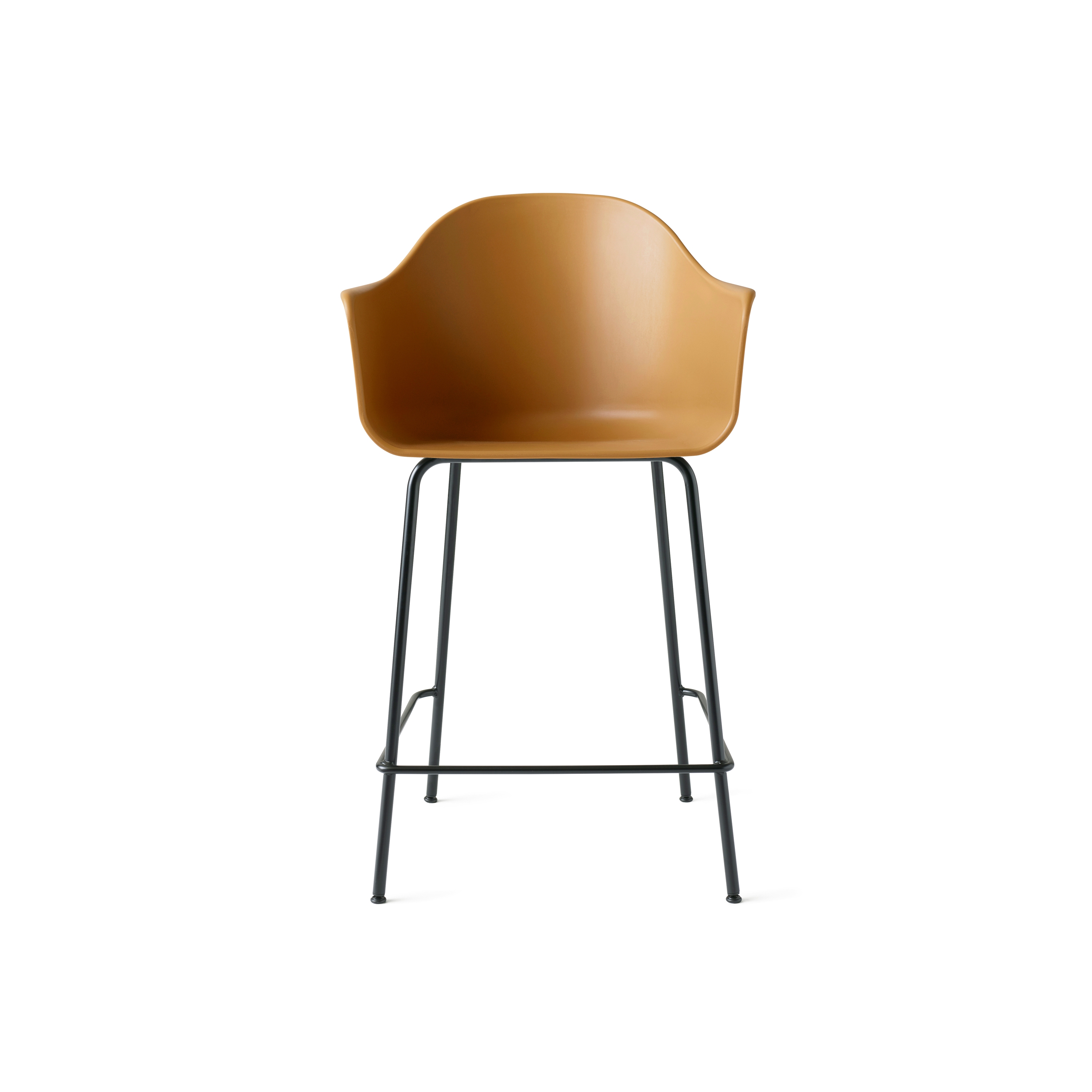 Harbour Counter Chair | Black Steel, Khaki, Plastic
