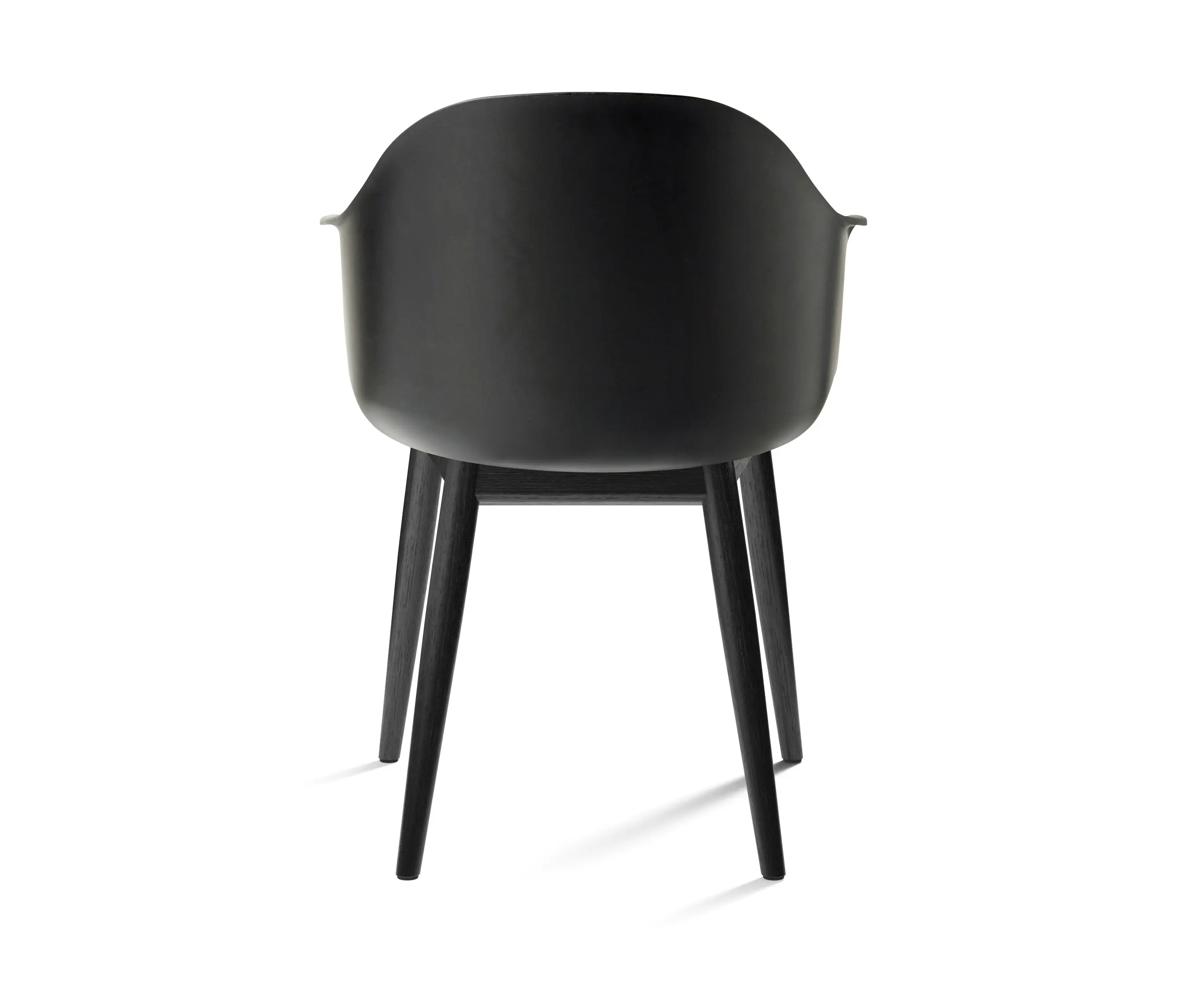 Audo Copenhagen - Harbour Dining Chair | Black Oak, Black Plastic