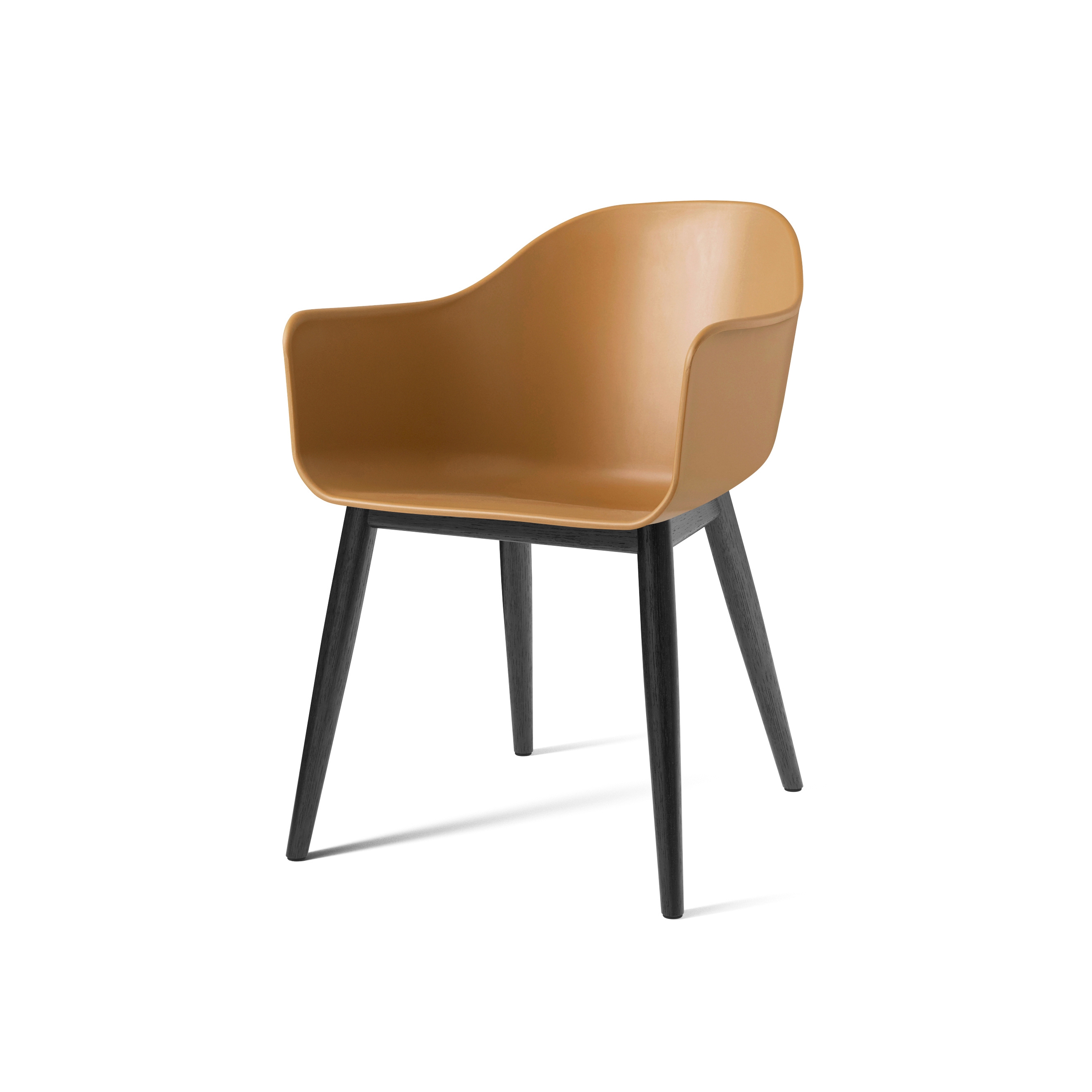 Harbour Dining Chair | Black Oak, Khaki Plastic