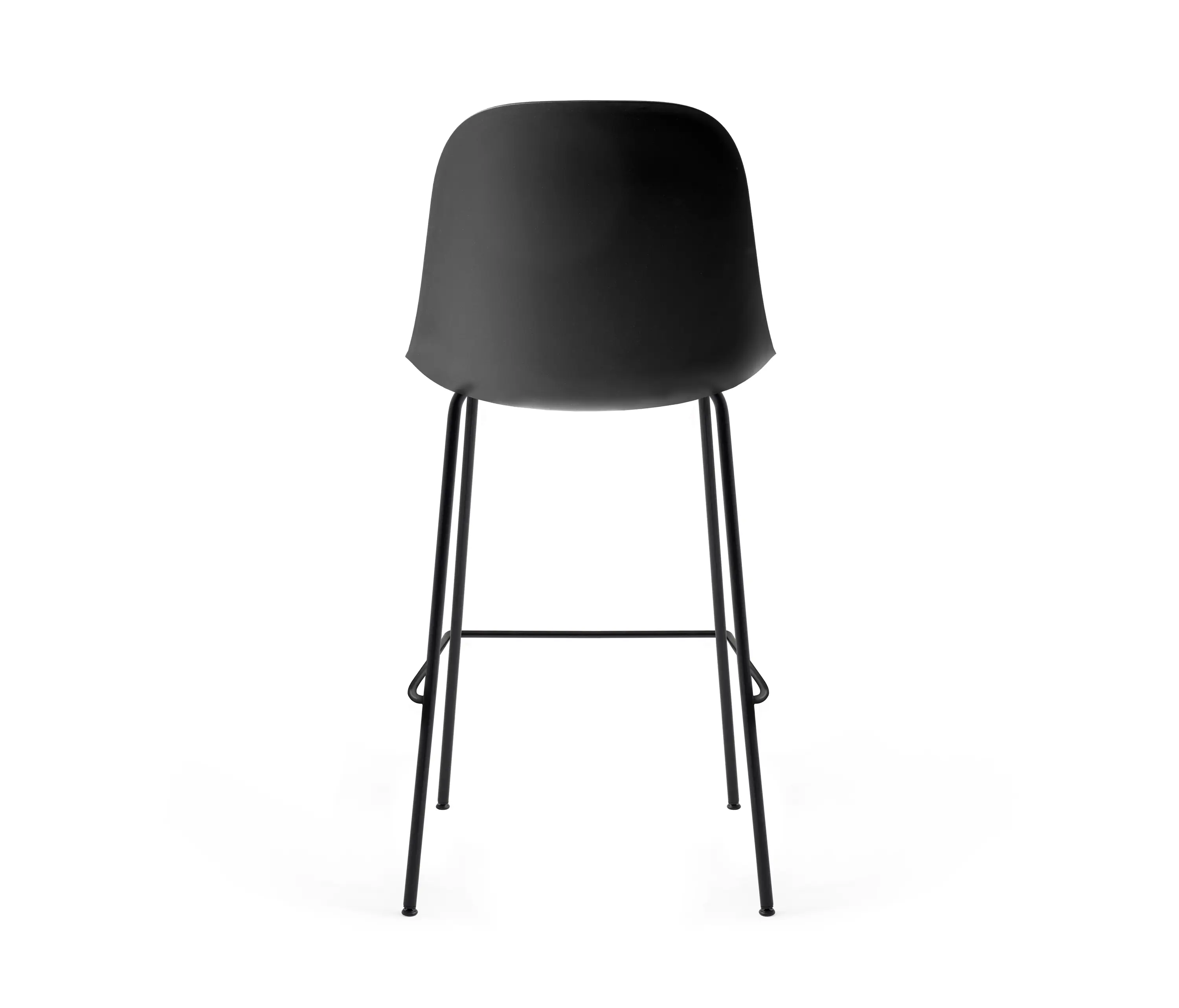 Audo Copenhagen - Harbour Side Bar Chair | Black Steel, Black, Plastic