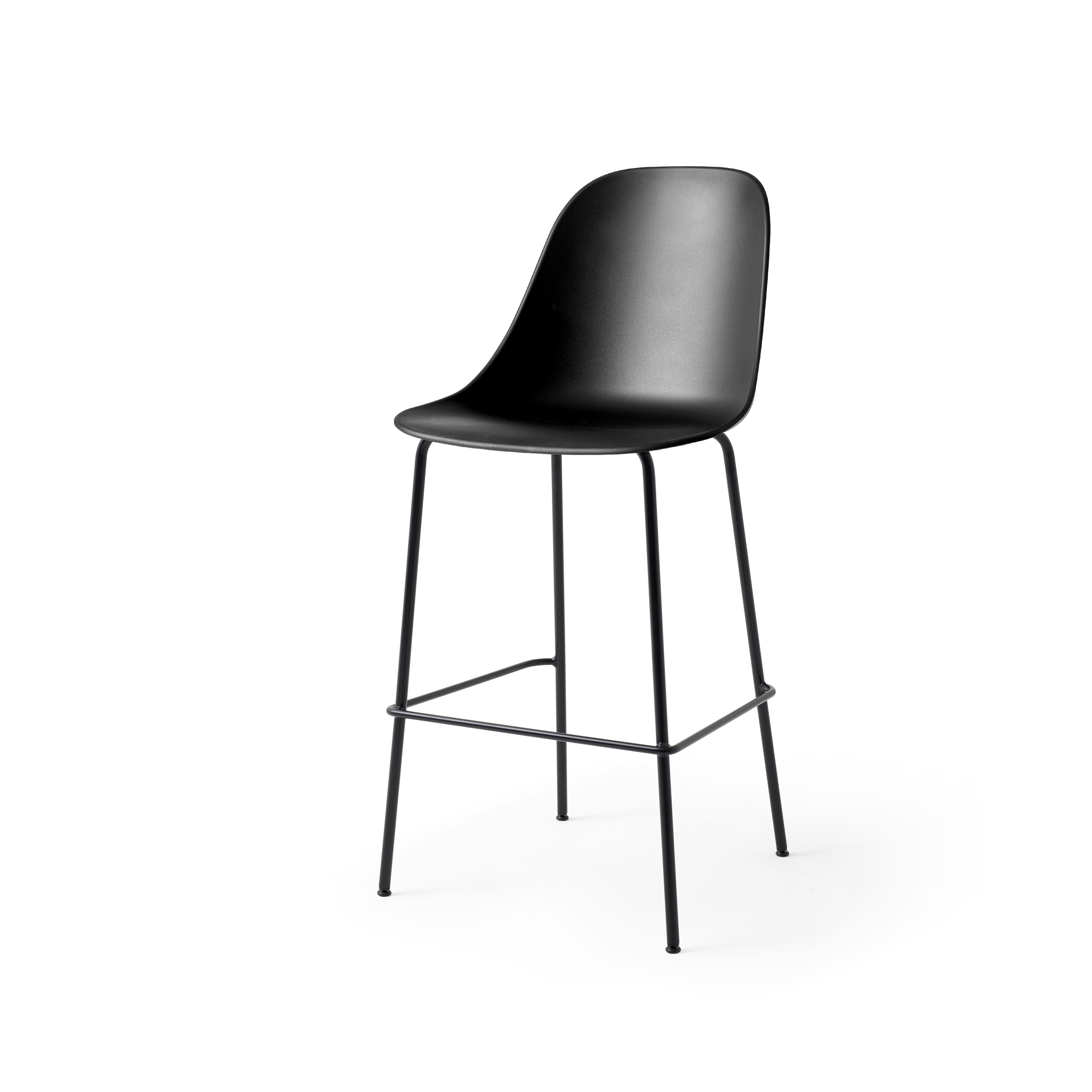 Display product Harbour Side Bar Chair | Black Steel, Black, Plastic from manufacturer Audo Copenhagen