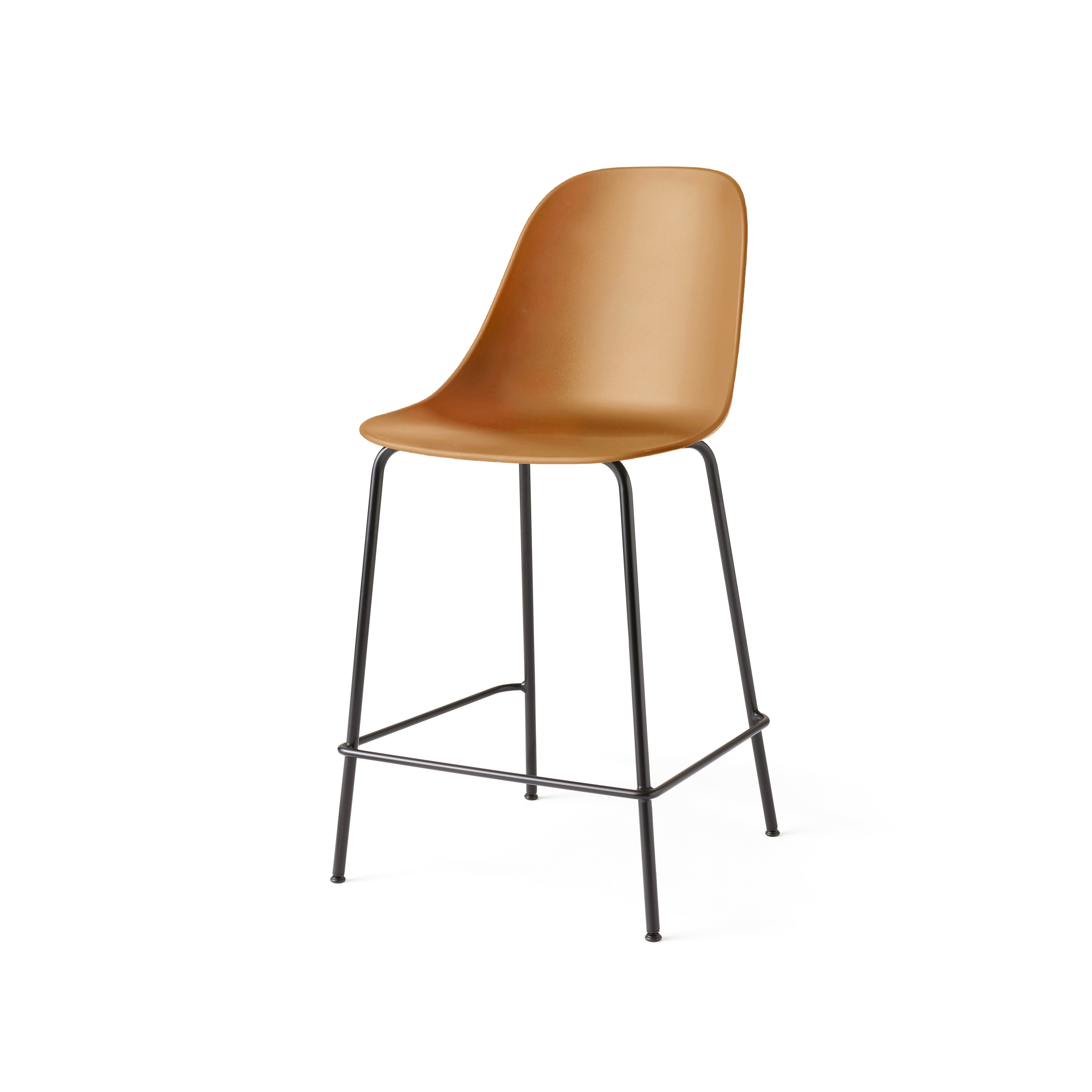 Harbour Side Counter Chair | Black Steel, Khaki, Plastic