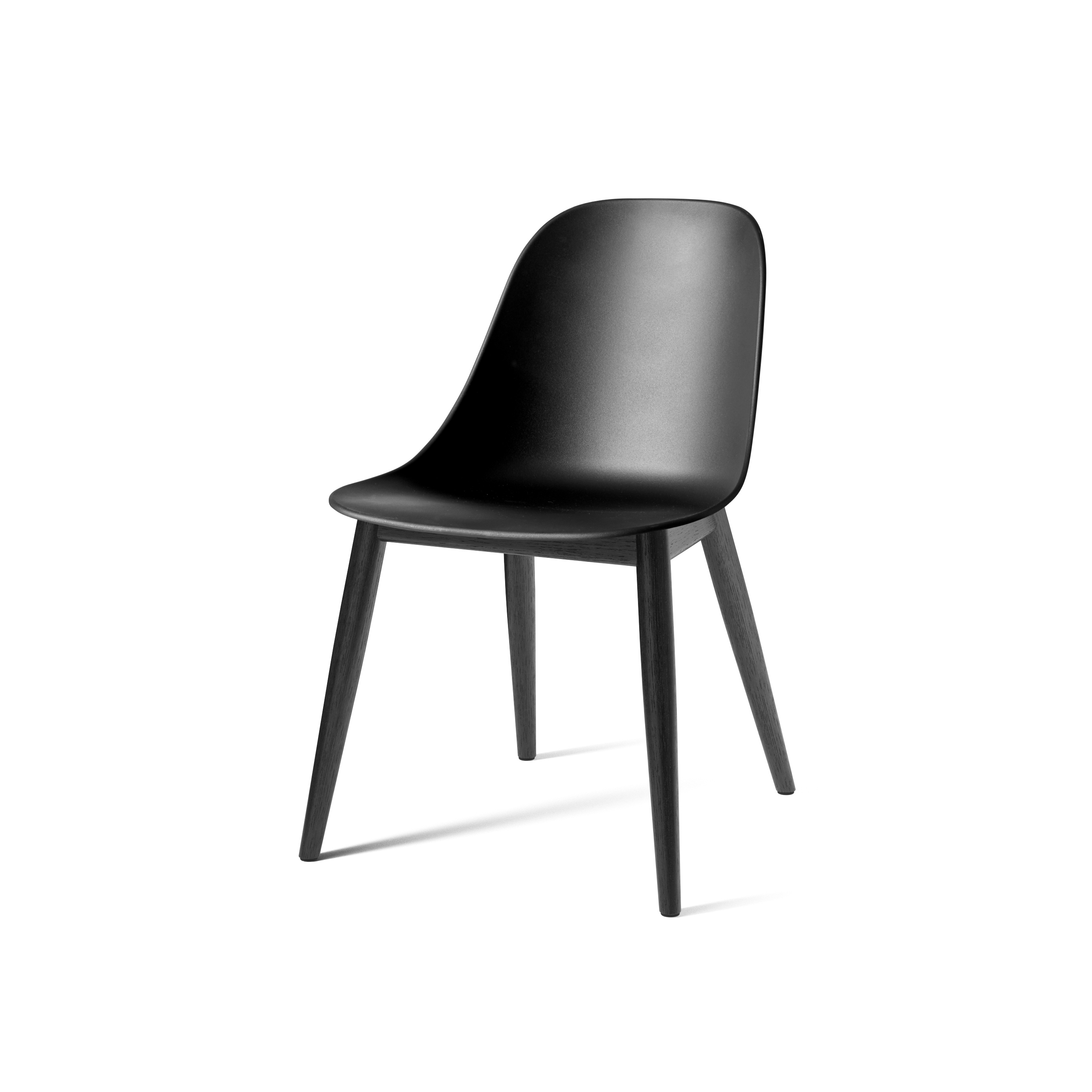 Harbour Side Dining Chair | Black Oak, Black Plastic