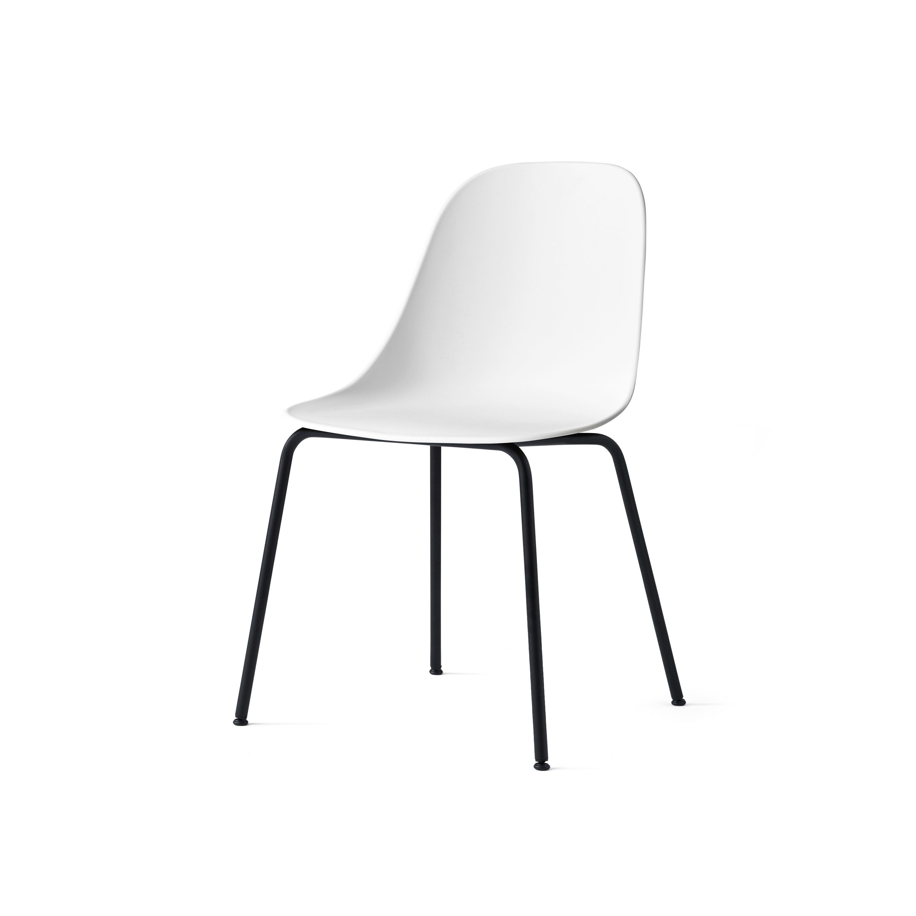 Display product Harbour Side Dining Chair | Black Steel, White Plastic from manufacturer Audo Copenhagen