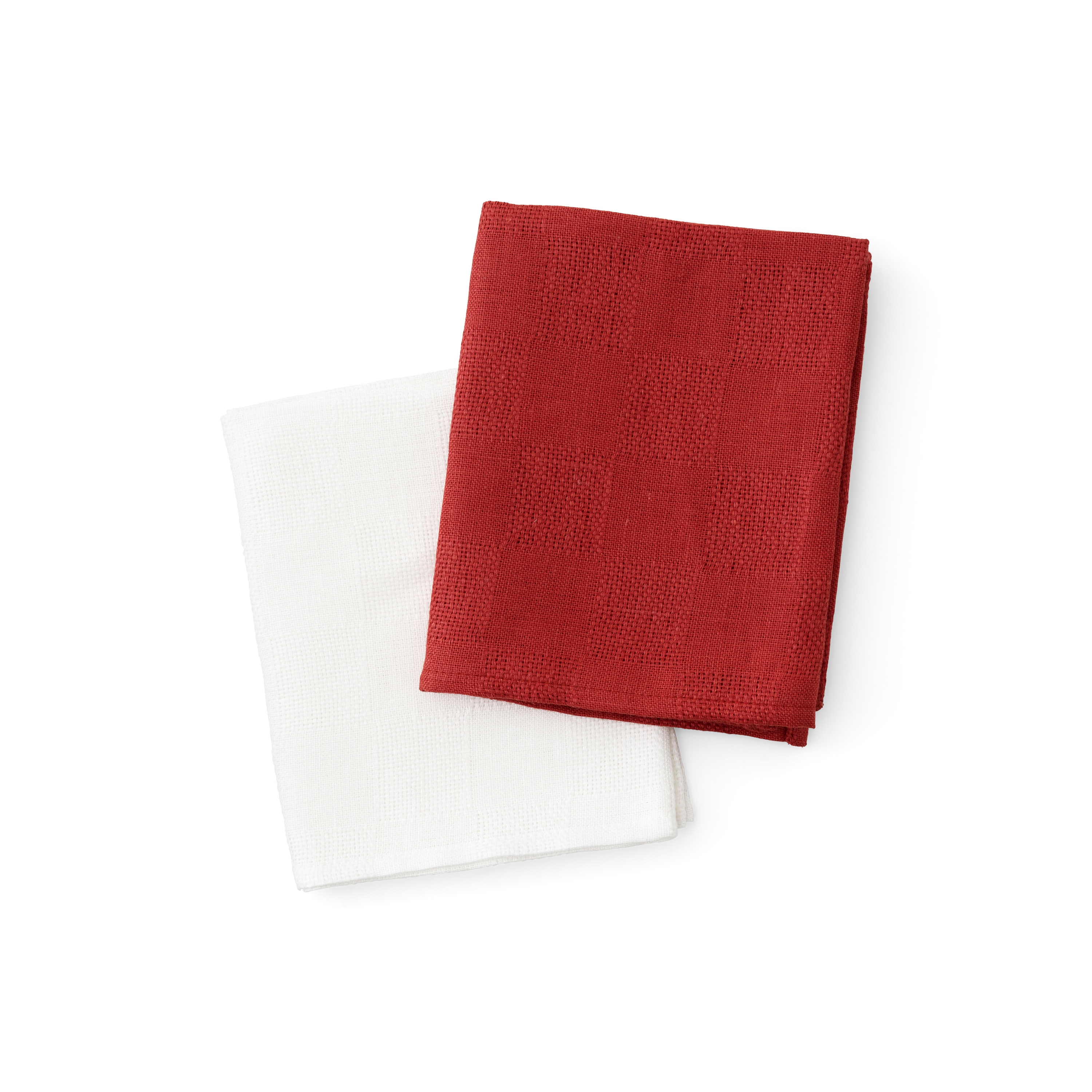 Mostra il prodotto Papilio Tea Towel, 40 X 64 | Burnt Sienna / White, 2-pack del produttore Audo Copenhagen