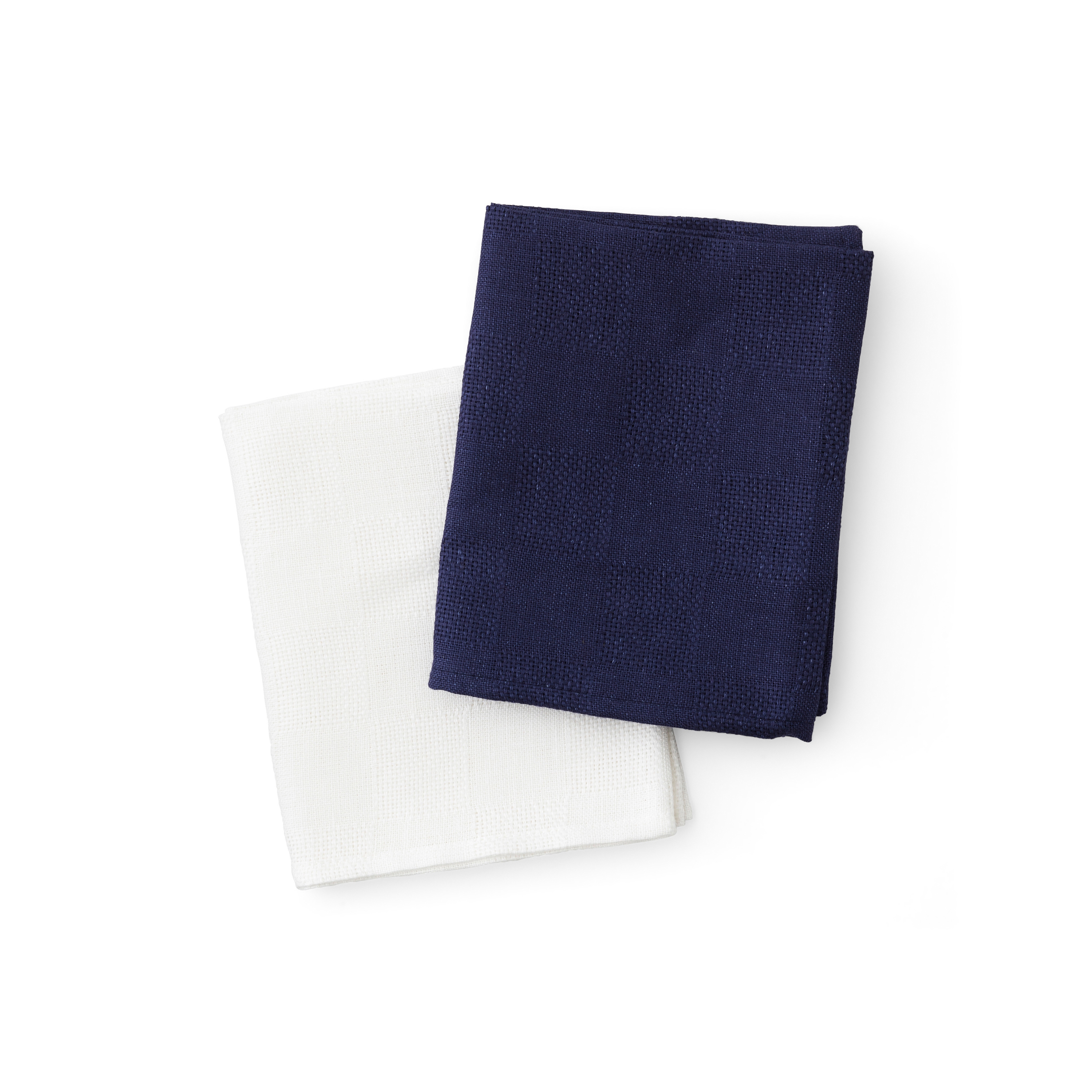 Papilio Tea Towel, 40 X 64 | Indigo / White, 2-pack