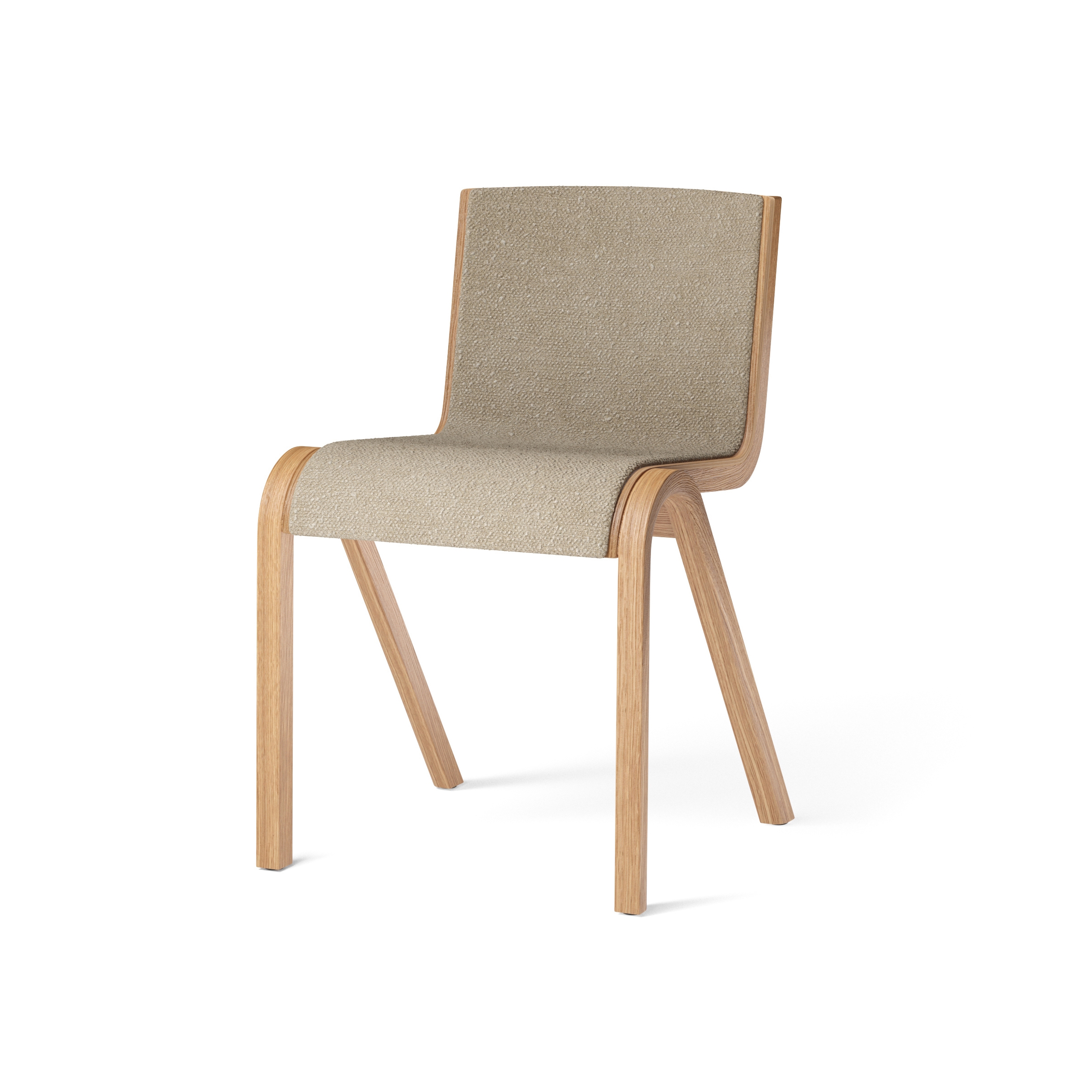 Produkt Ready Dining Chair, Front Upholstered | Natural Oak / Audo Bouclé 02 des Herstellers Audo Copenhagen anzeigen