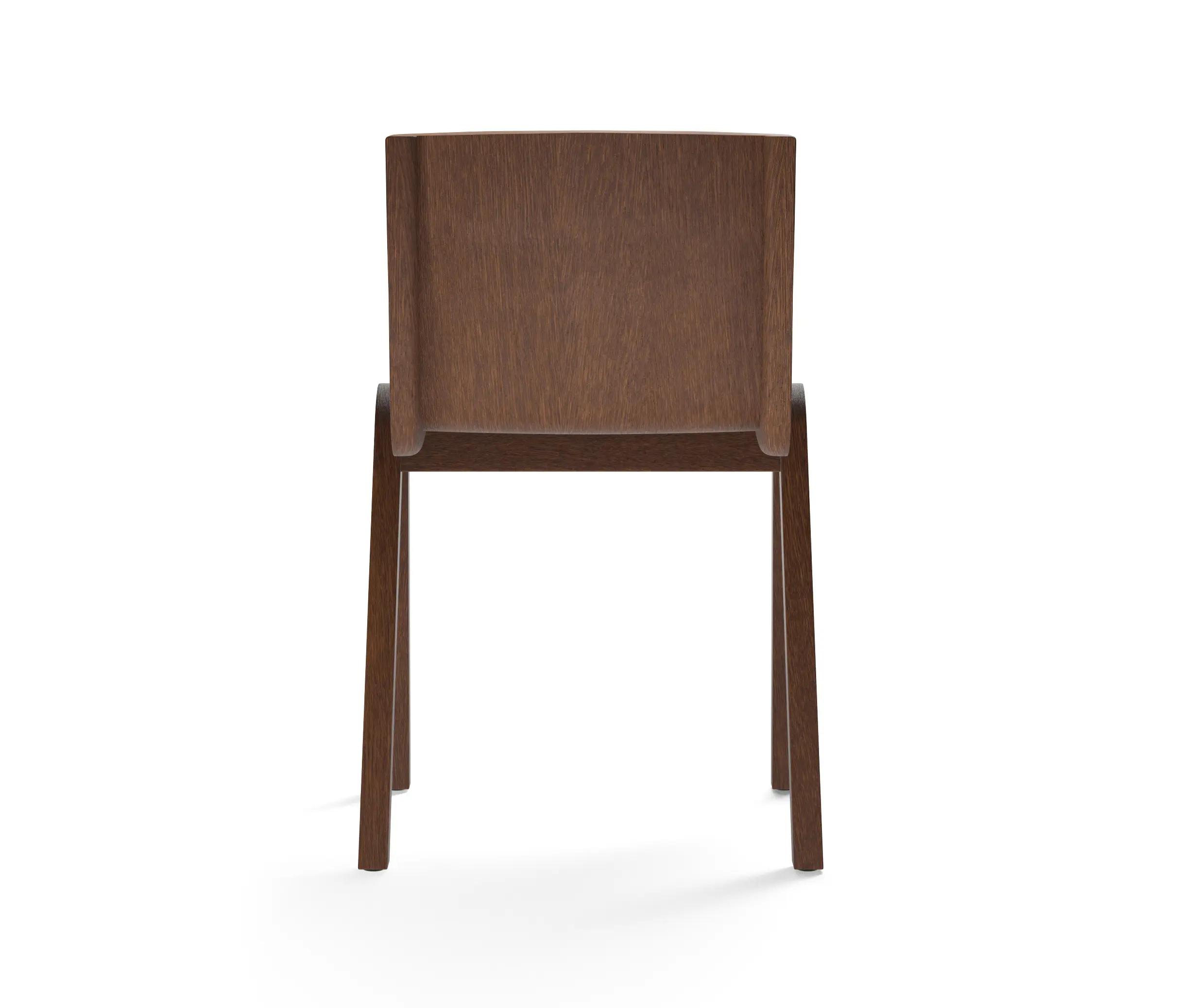 Audo Copenhagen - Ready Dining Chair, Front Upholstered | Red Stained Oak / Canvas 356