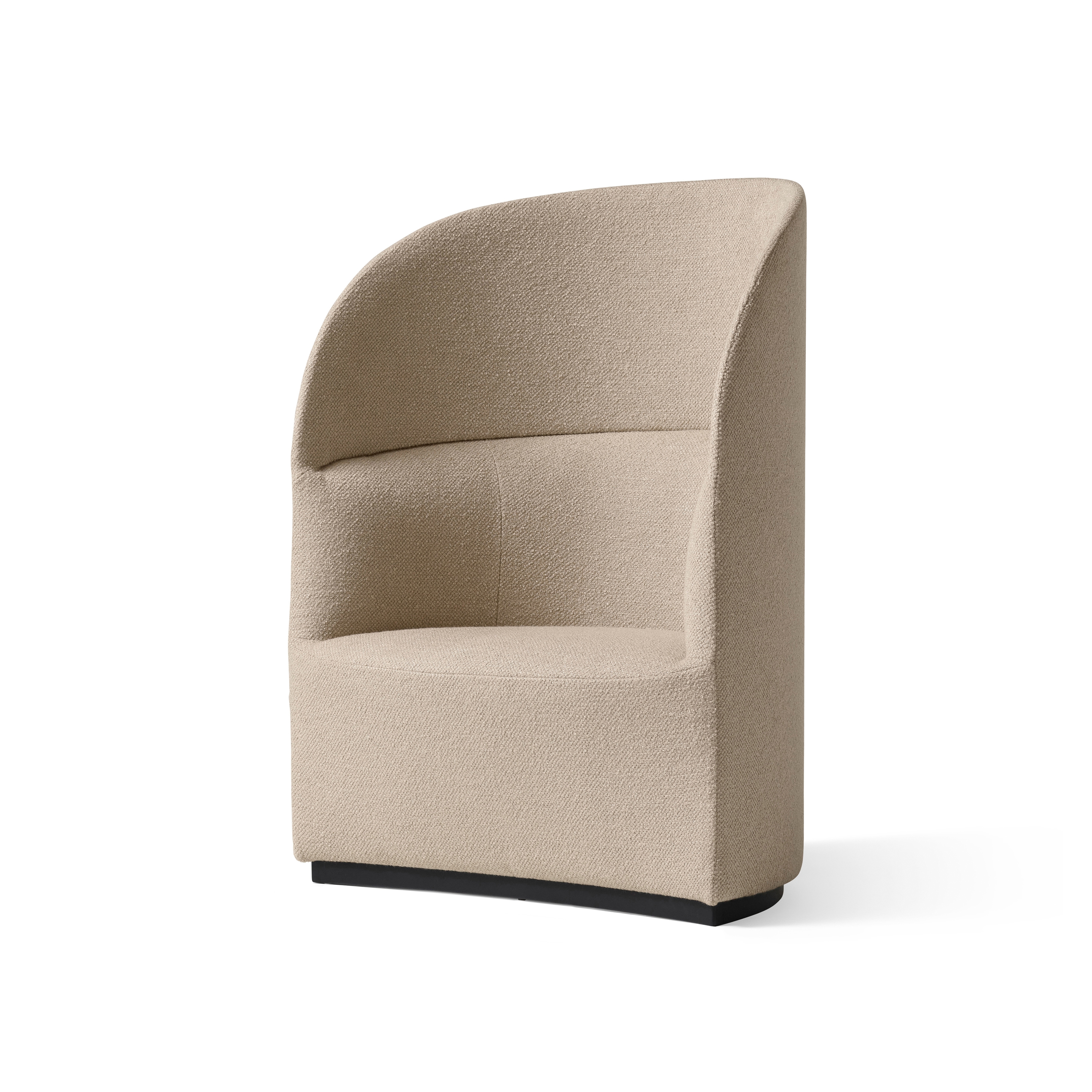 Tearoom Lounge Chair, High Back W Power Outlet | Audo Bouclé 02