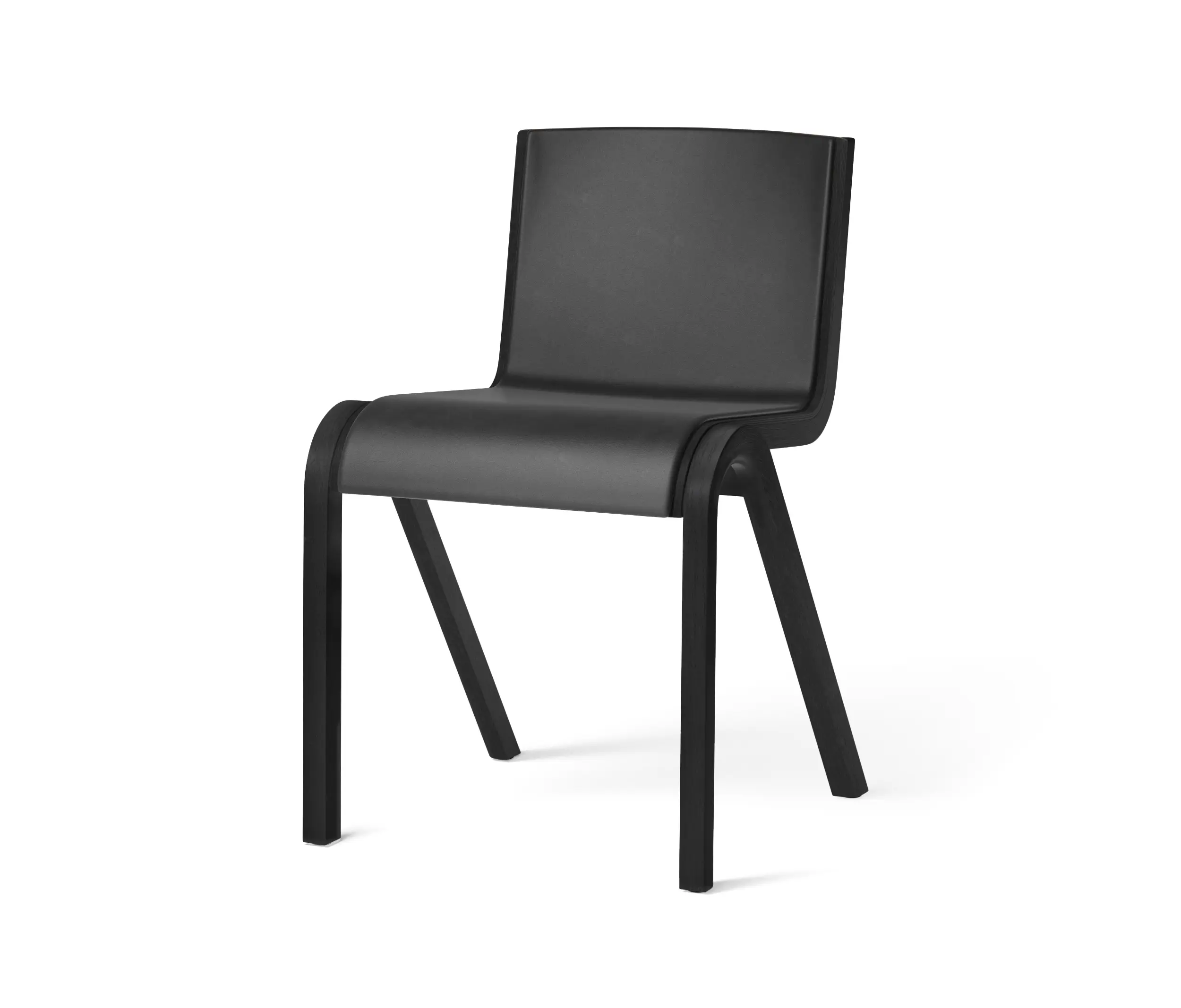 Audo Copenhagen - Ready Dining Chair, Black Painted Oak / Front Dakar 0842