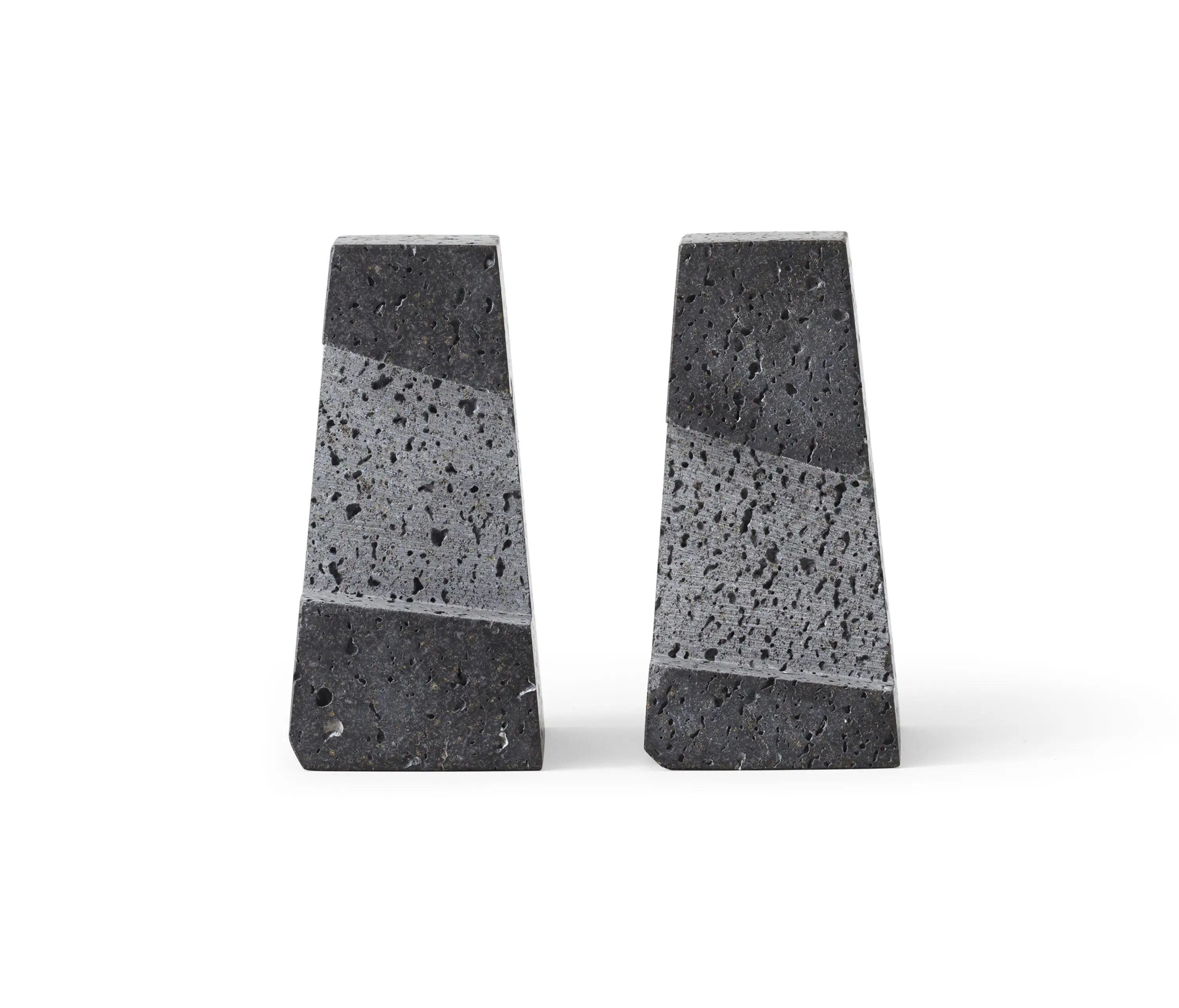 Audo Copenhagen - Colin King Collection, Converge Book Ends | Lava Stone