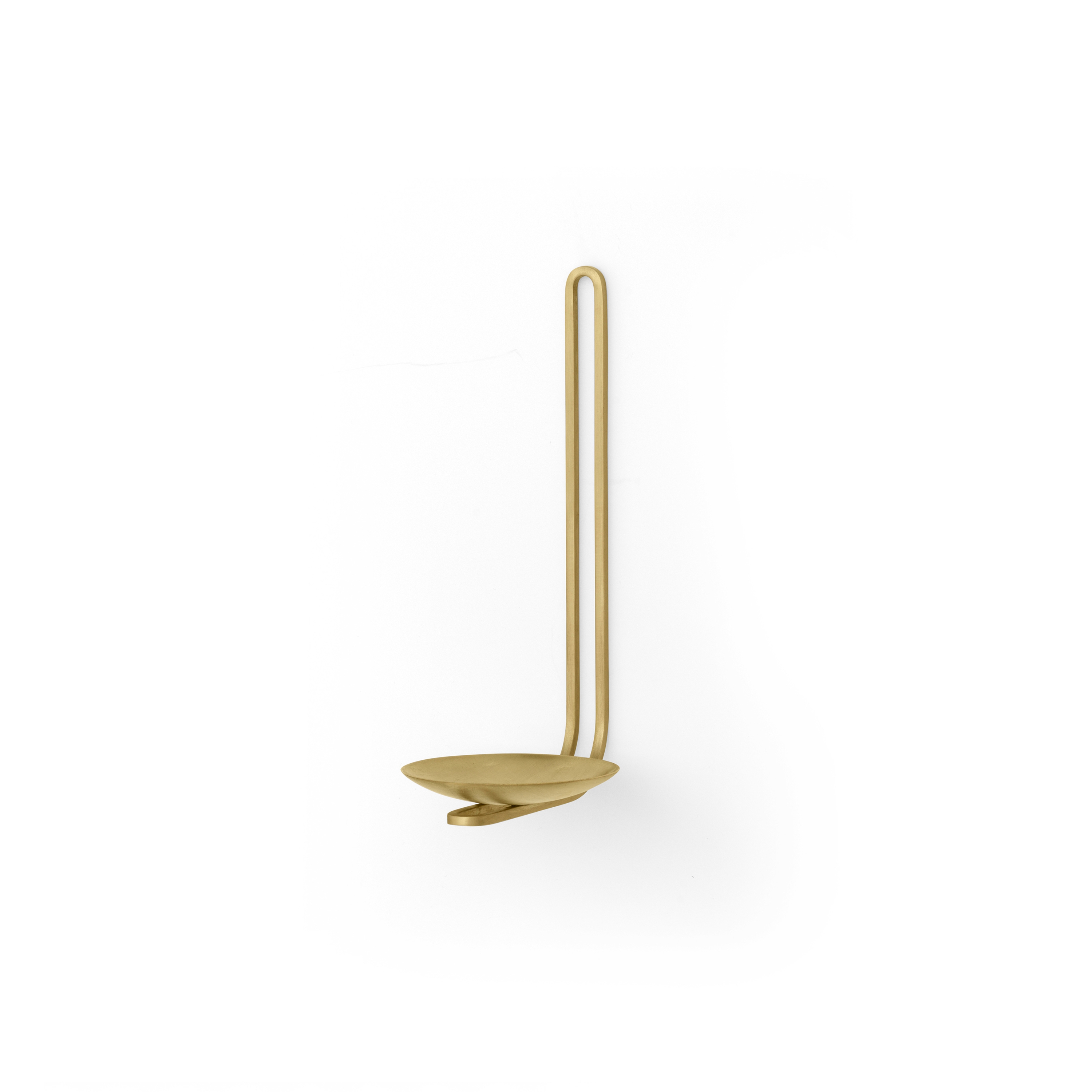 Clip Candle Holder H20, Wall | Brass