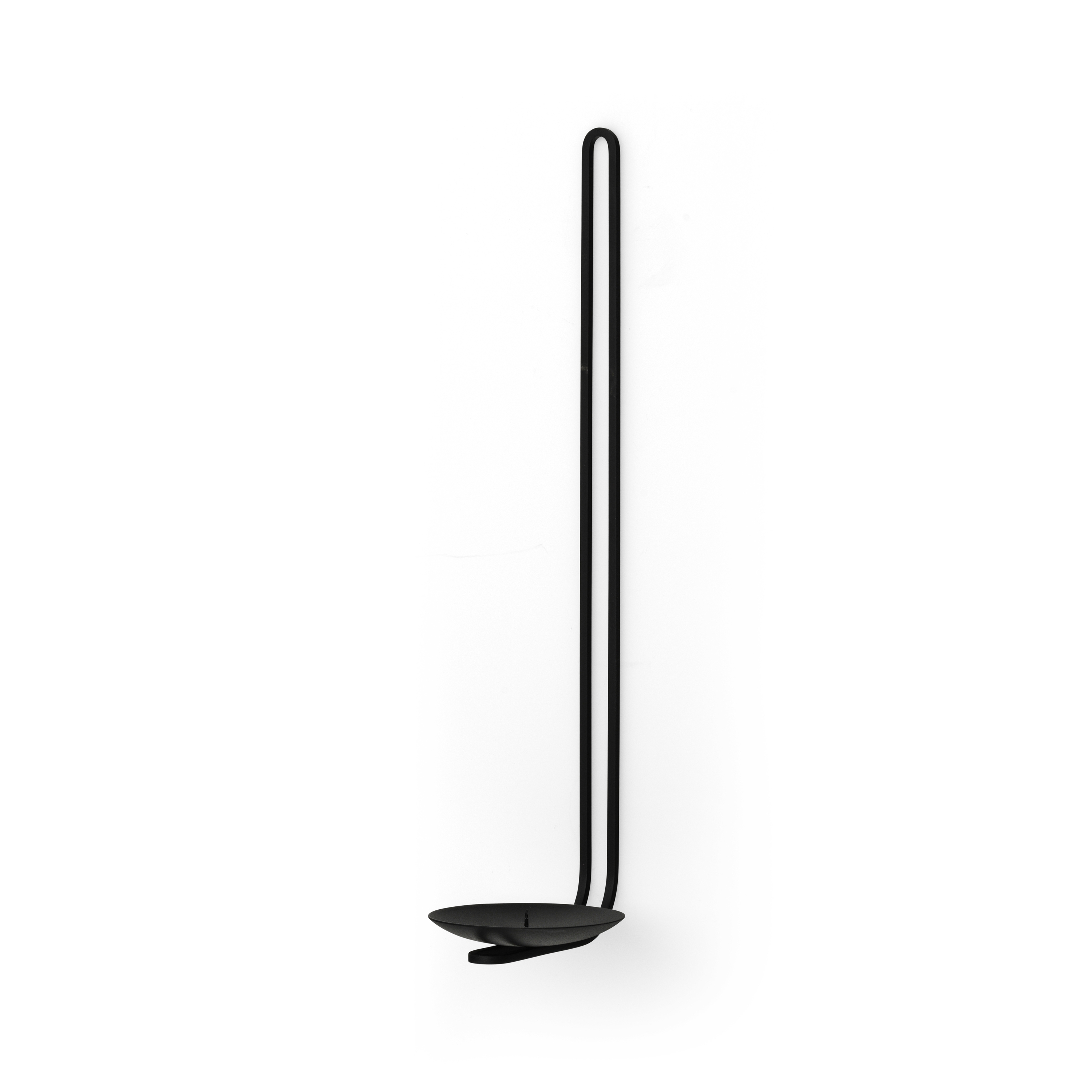 Clip Candle Holder H34, Wall | Black