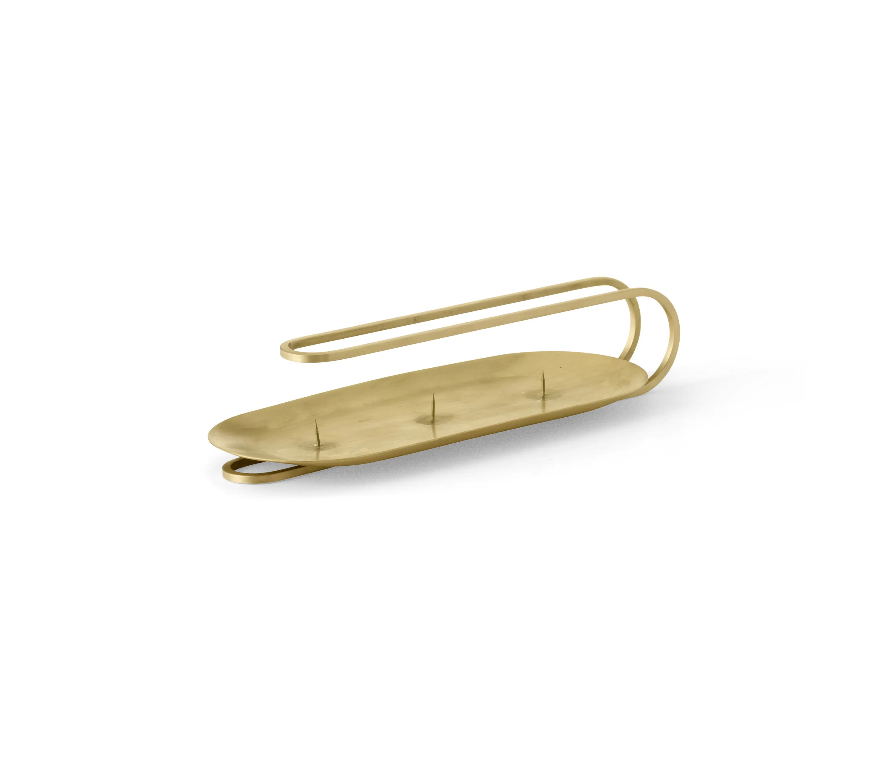Audo Copenhagen - Clip Candle Holder, Table, 3-arm, H5 | Brass