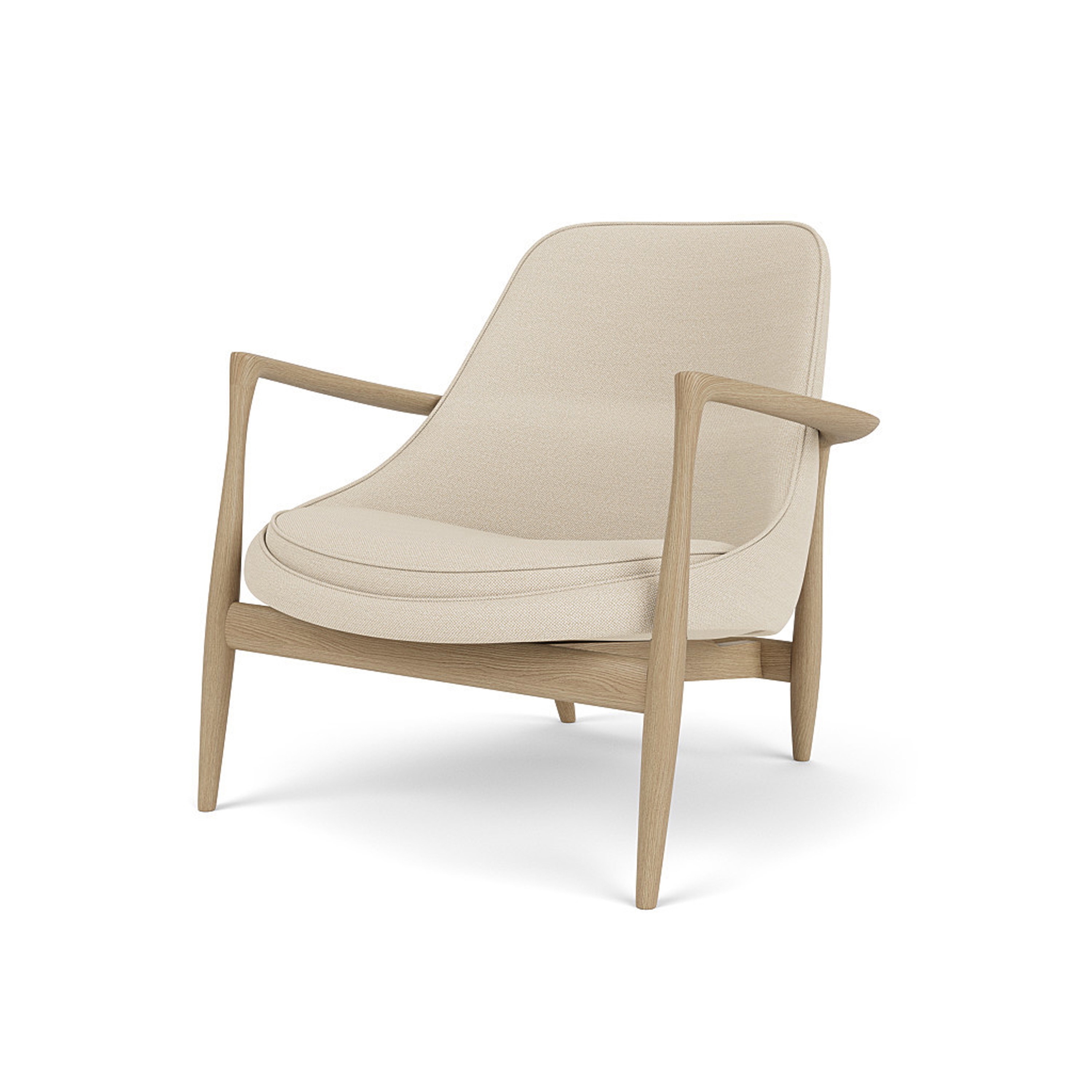 Elizabeth, Lounge Chair | Natural Oak / Hallingdal 200