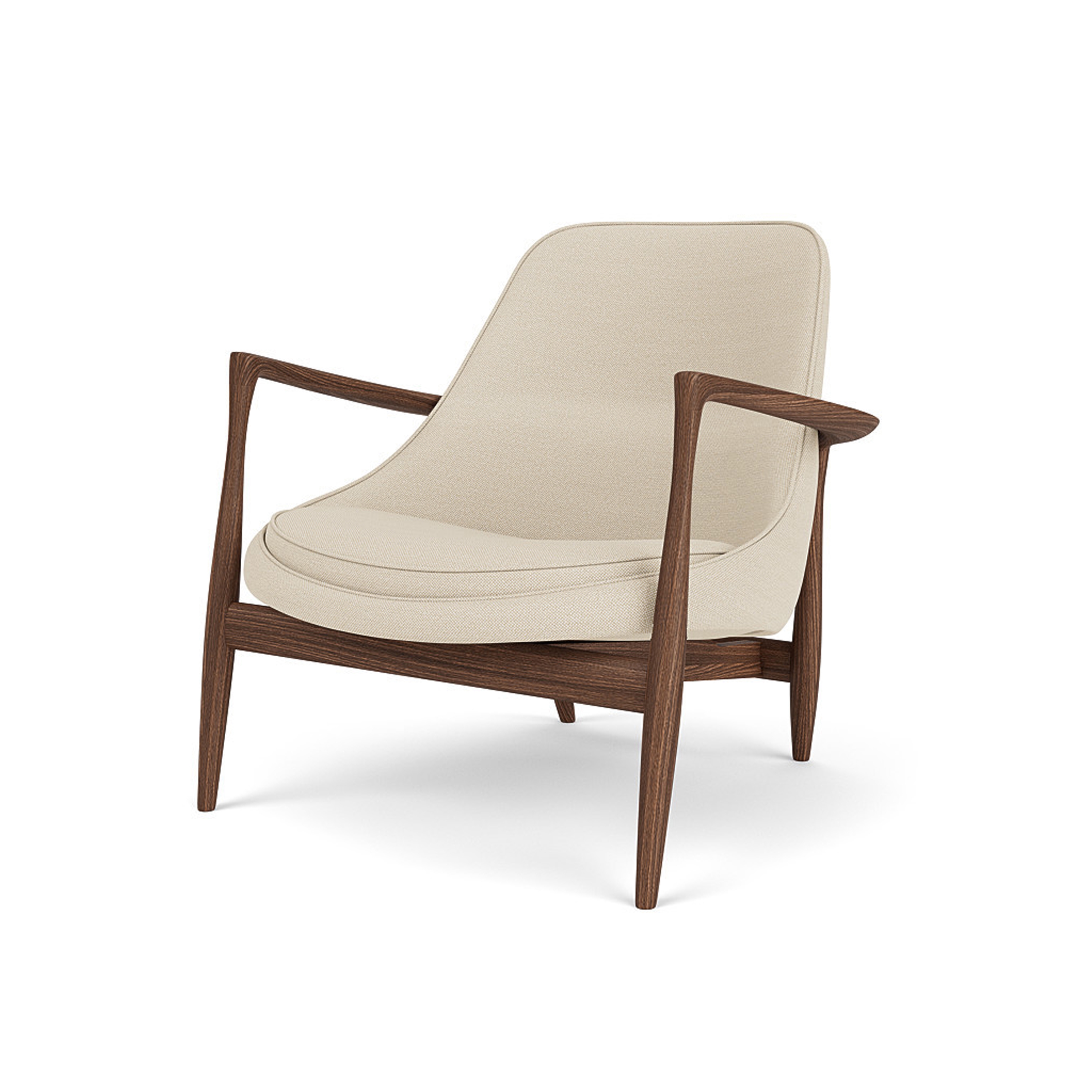 Elizabeth, Lounge Chair | Walnut Base / Hallingdal 200