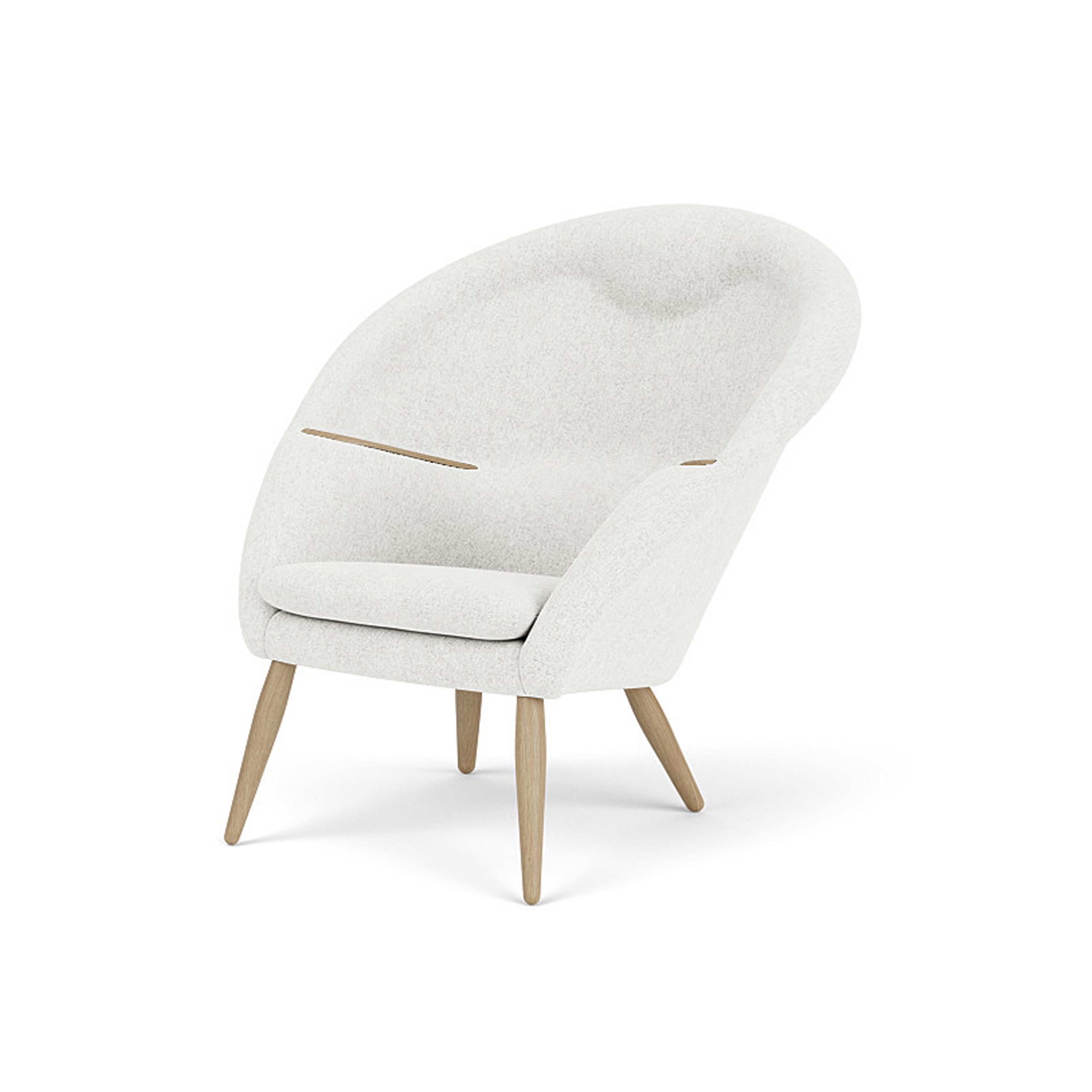 Produkt Oda, Lounge Chair | Natural Oak Base And Armrests / Hallingdal 0110 des Herstellers Audo Copenhagen anzeigen