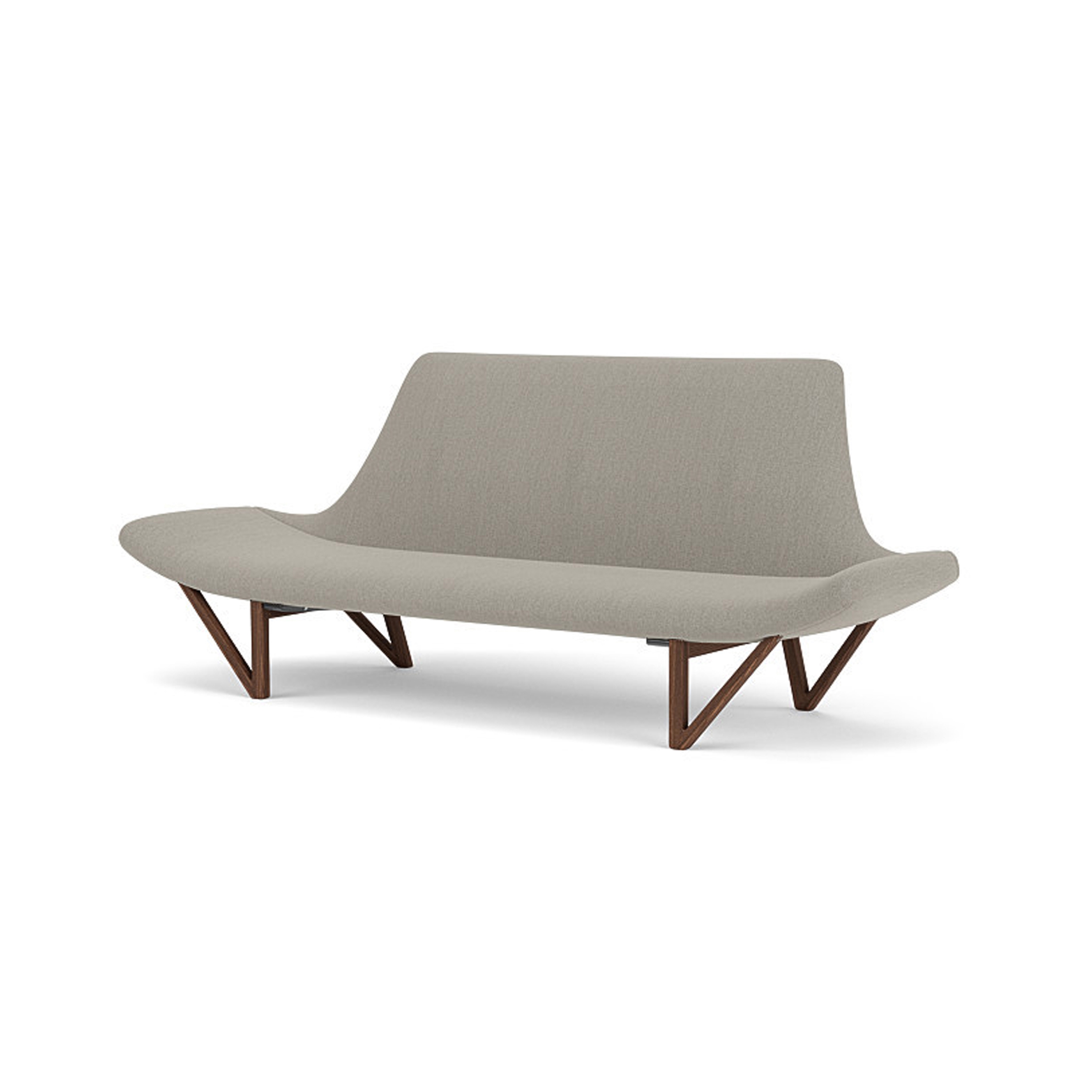 Pagode, Sofa | Walnut Base / Re-wool 218