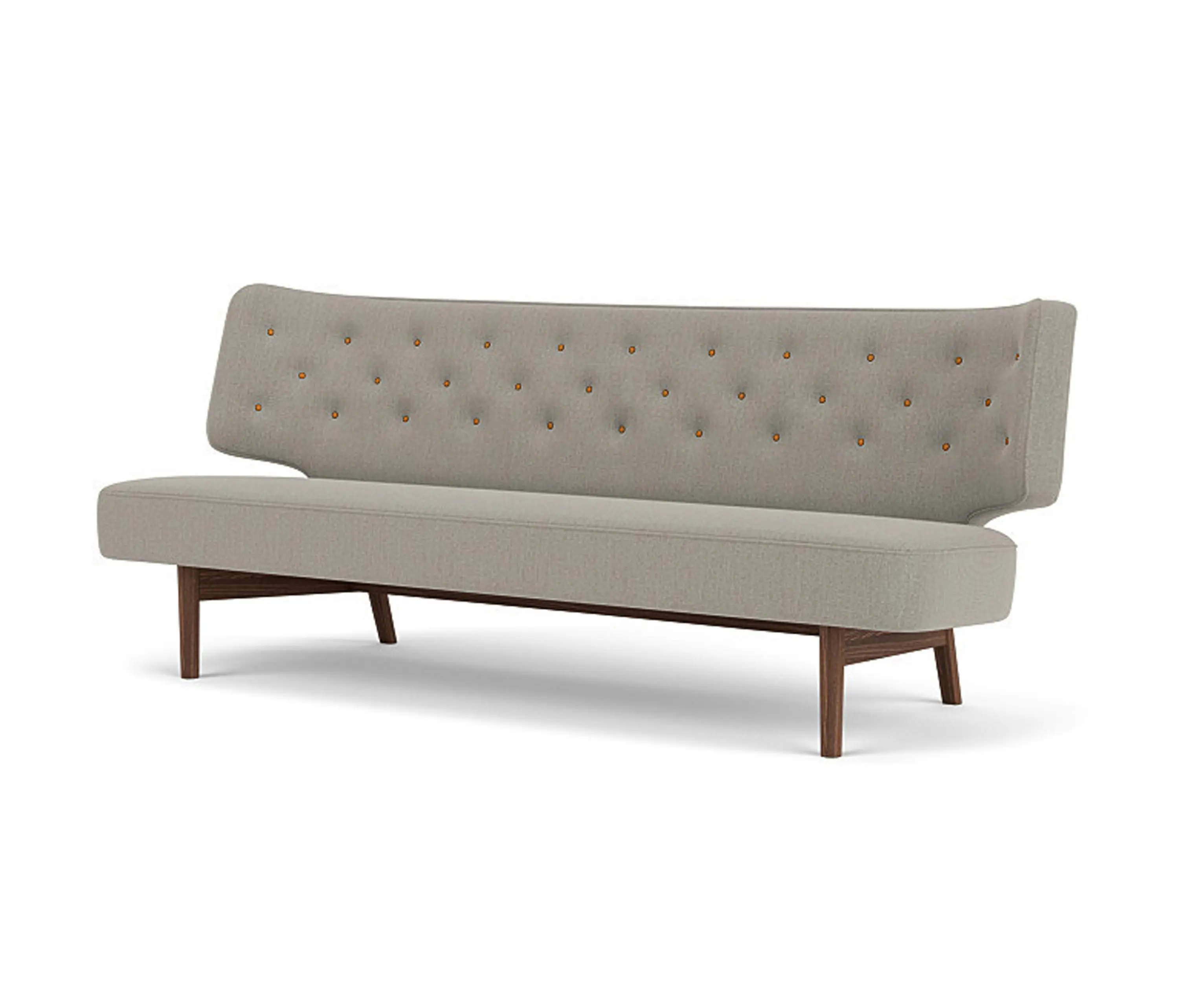 Audo Copenhagen - Radiohus Sofa P2 | Walnut Base / Re-wool 218