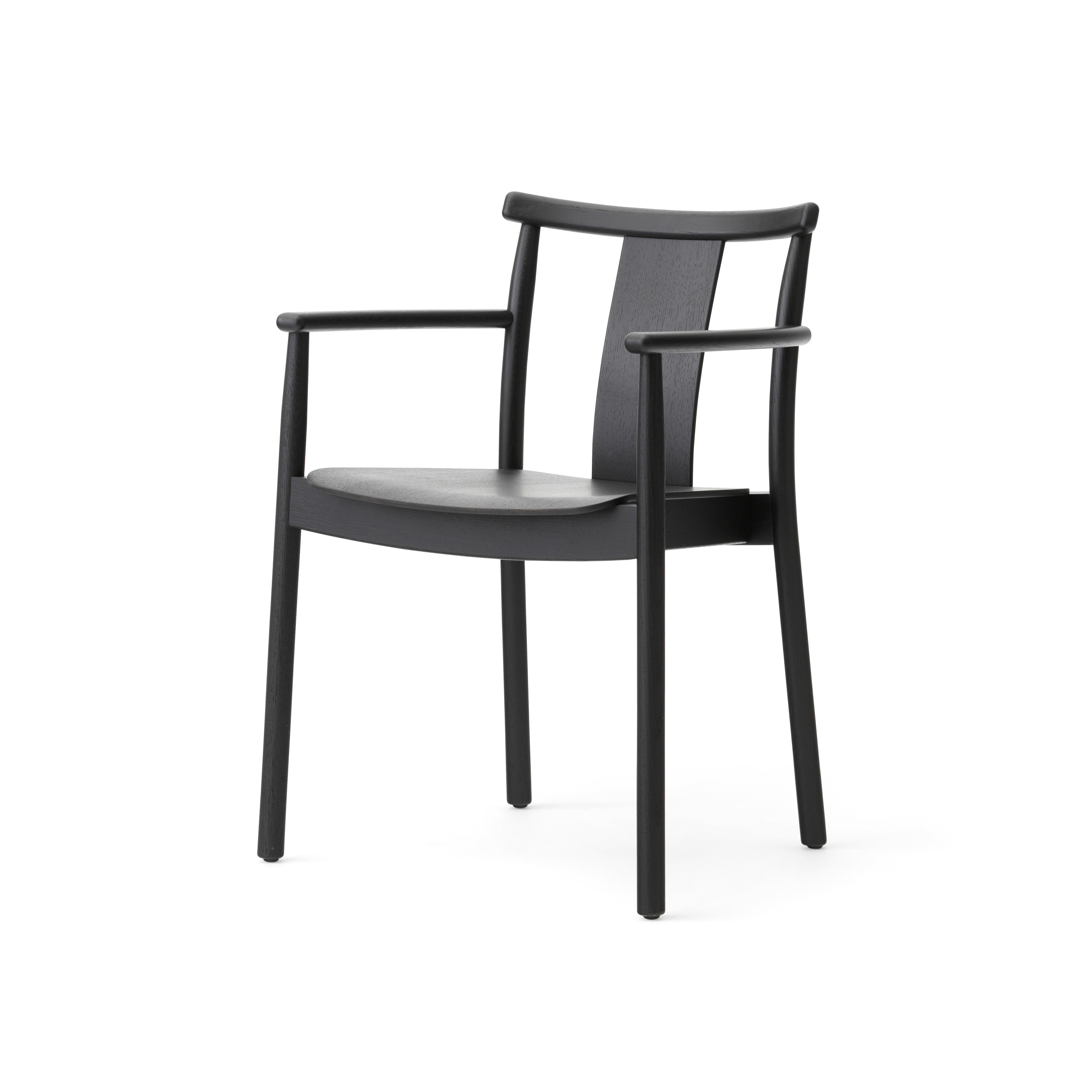 Display product Merkur Dining Chair W. Armrest | Black Oak from manufacturer Audo Copenhagen