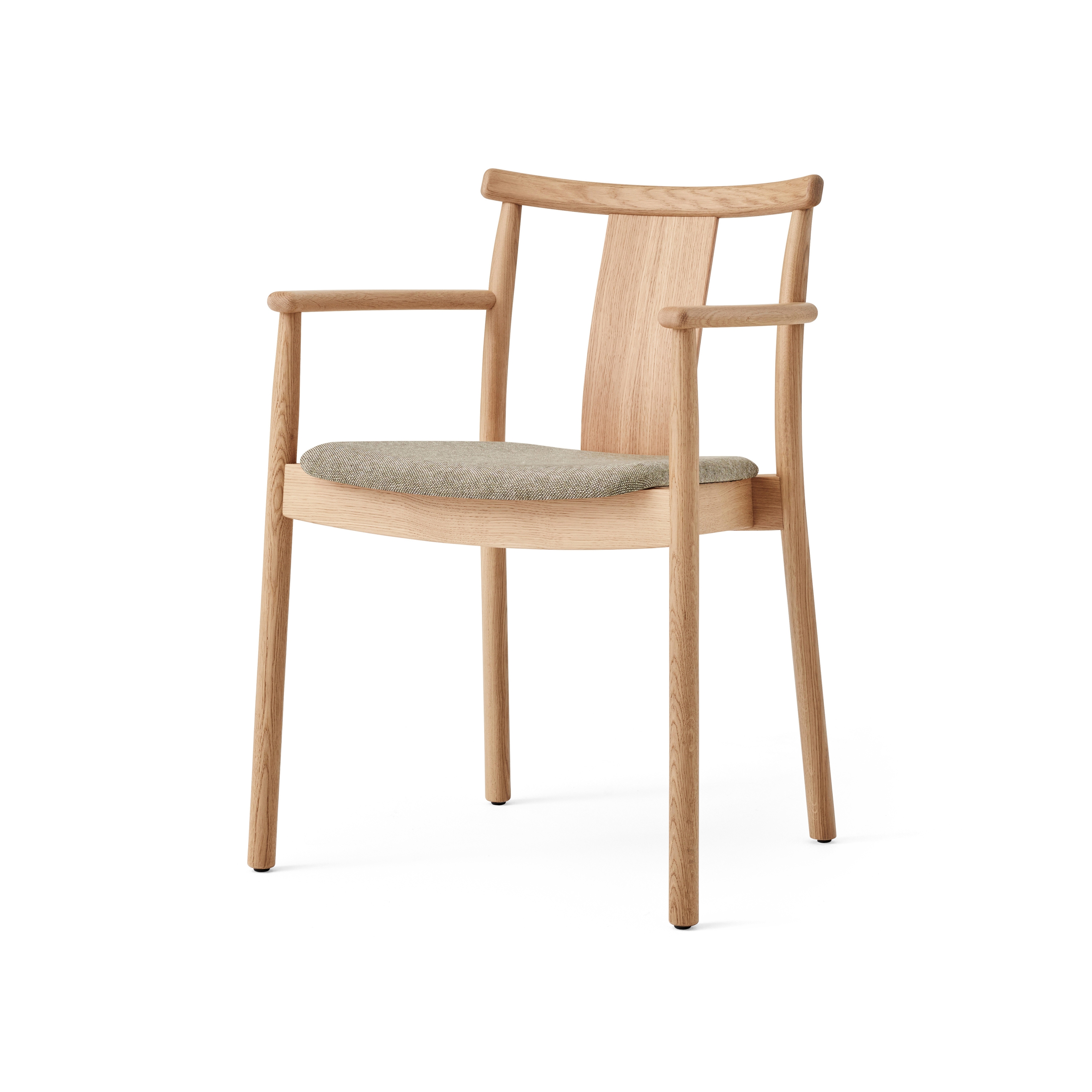 Merkur Dining Chair W. Armrest, Natural Oak | Hallingdal 65 200