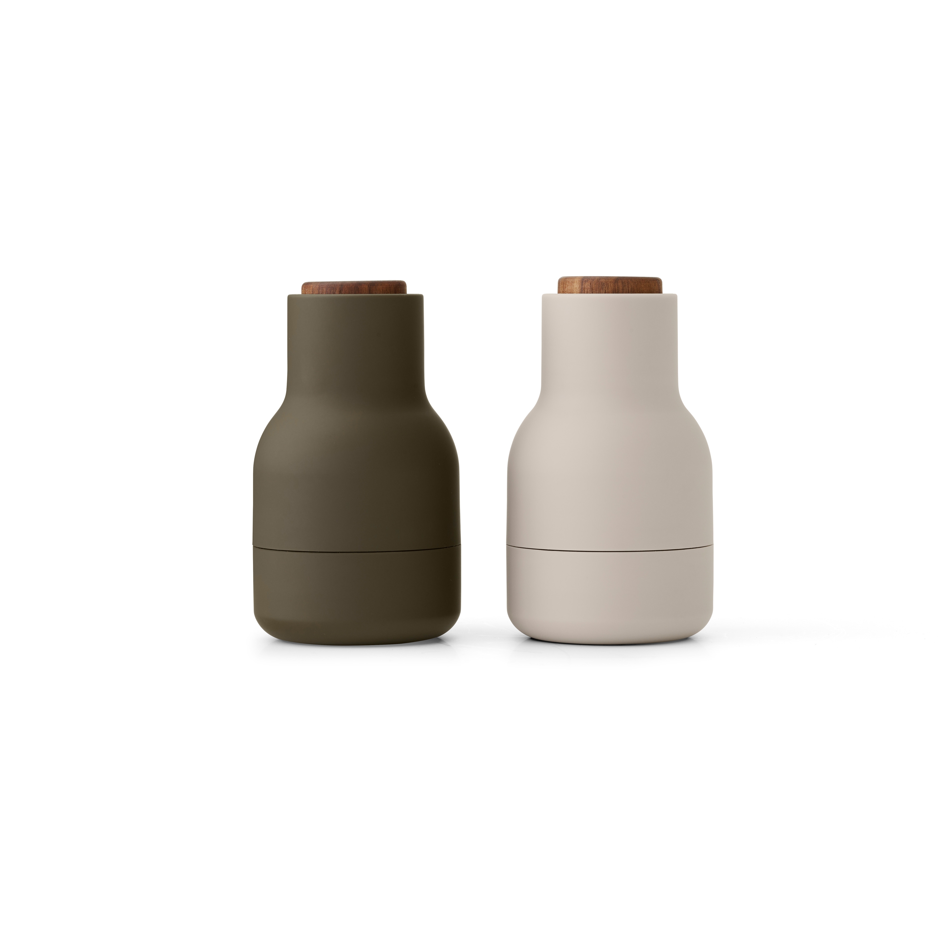 Bottle Grinder, Small, Walnut Lid, Hunting Green/Beige,