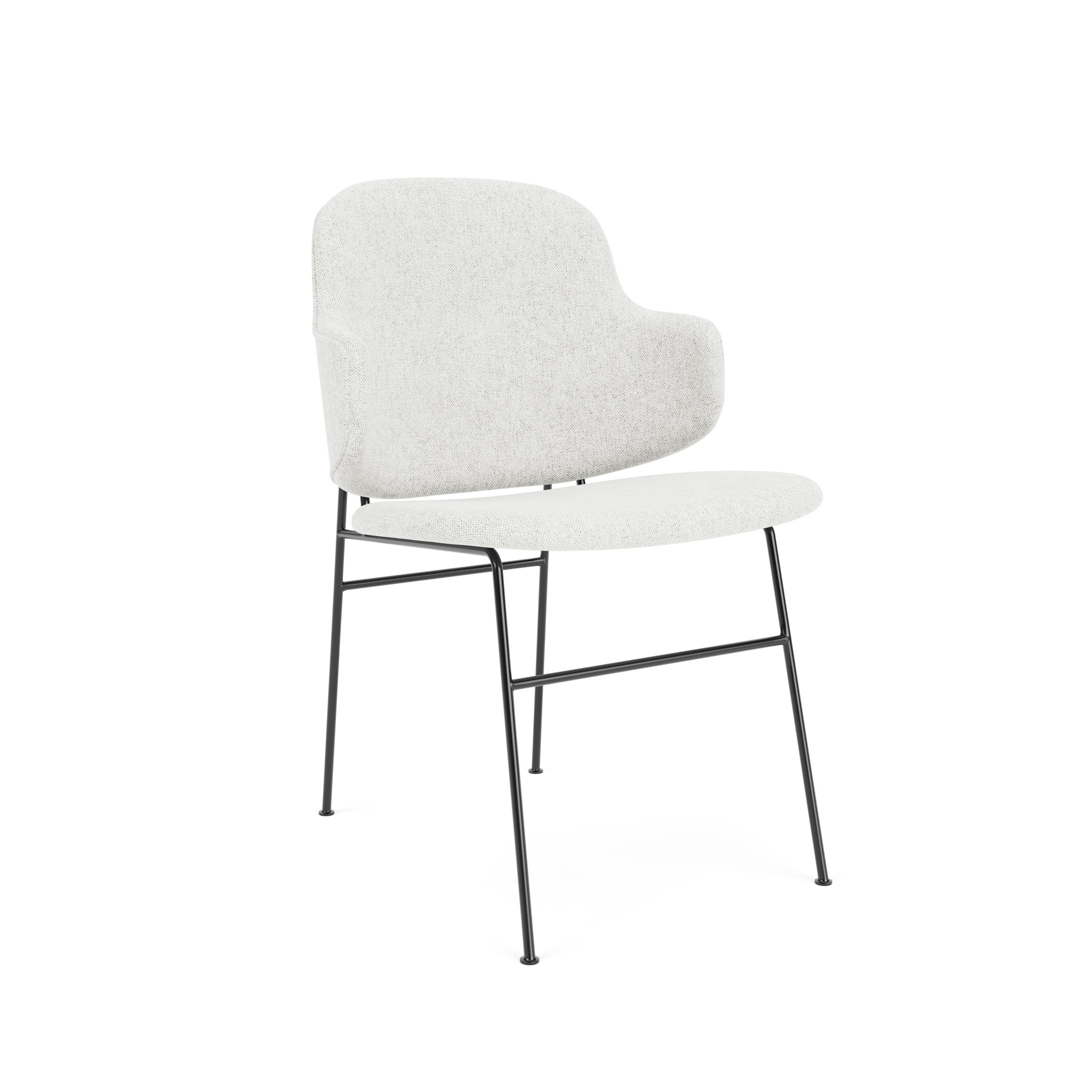 The Penguin Dining Chair, Black Steel / Hallingdal 65 110