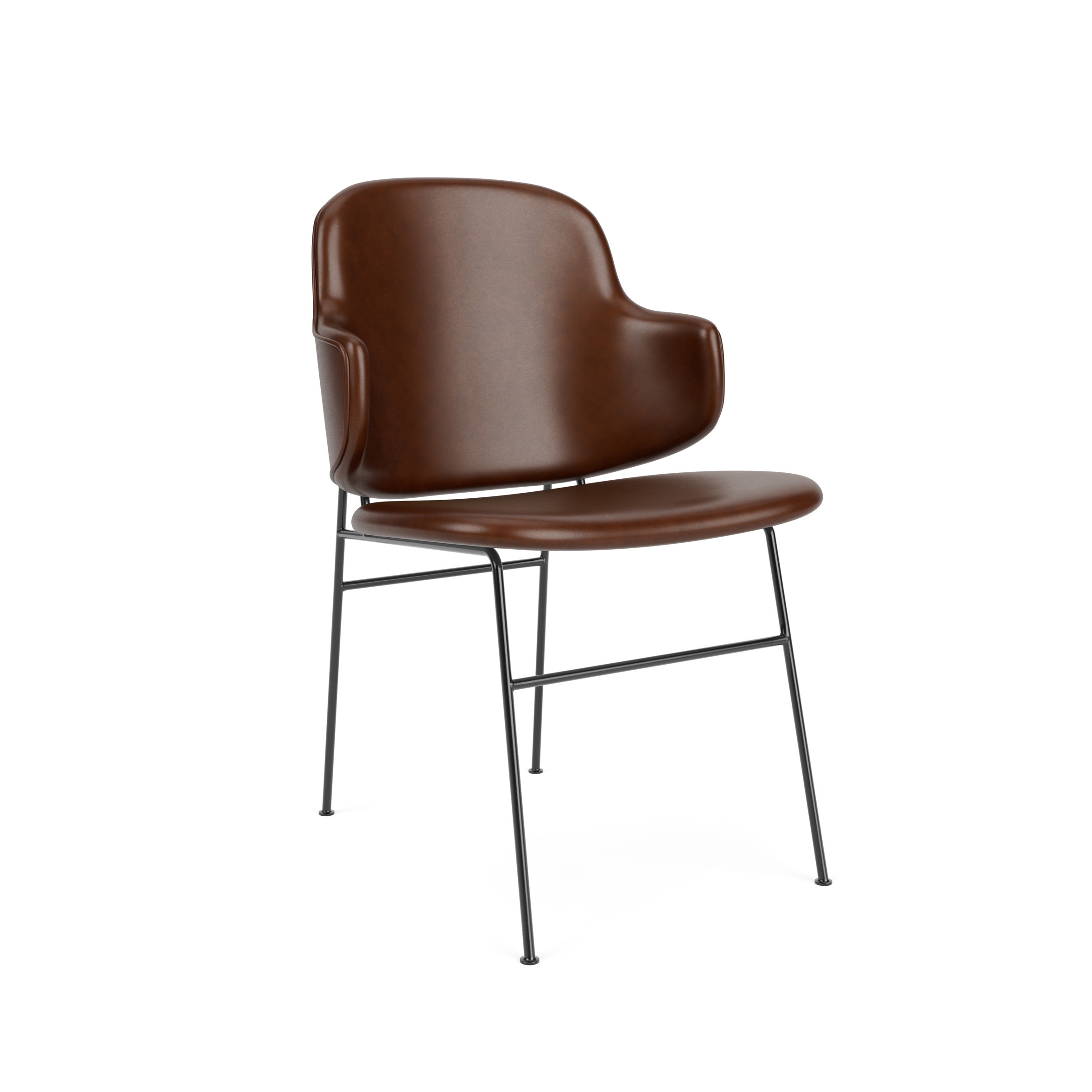 Mostra il prodotto The Penguin Dining Chair, Black Steel / Dakar 0329 del produttore Audo Copenhagen