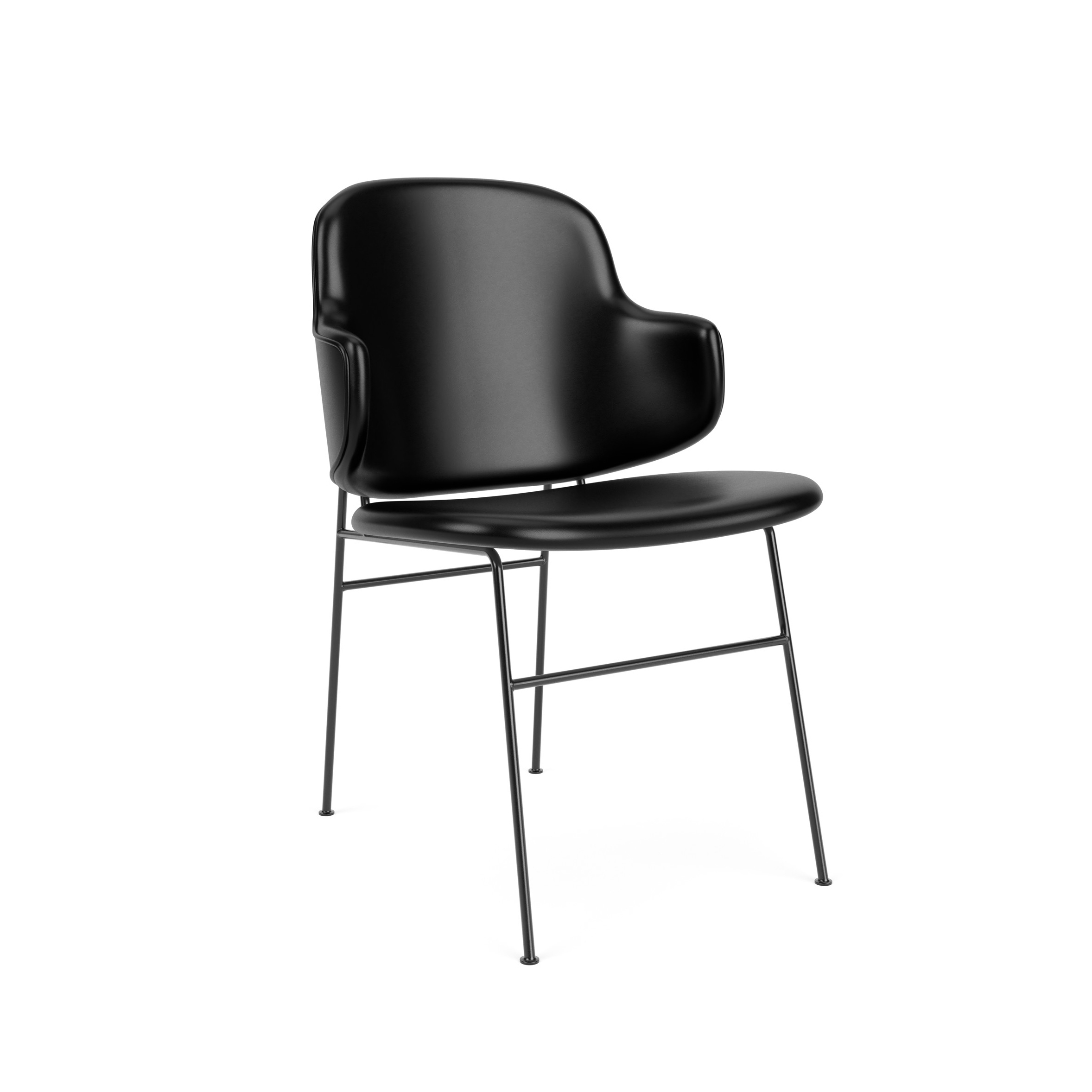 The Penguin Dining Chair, Black Steel / Dakar 0842