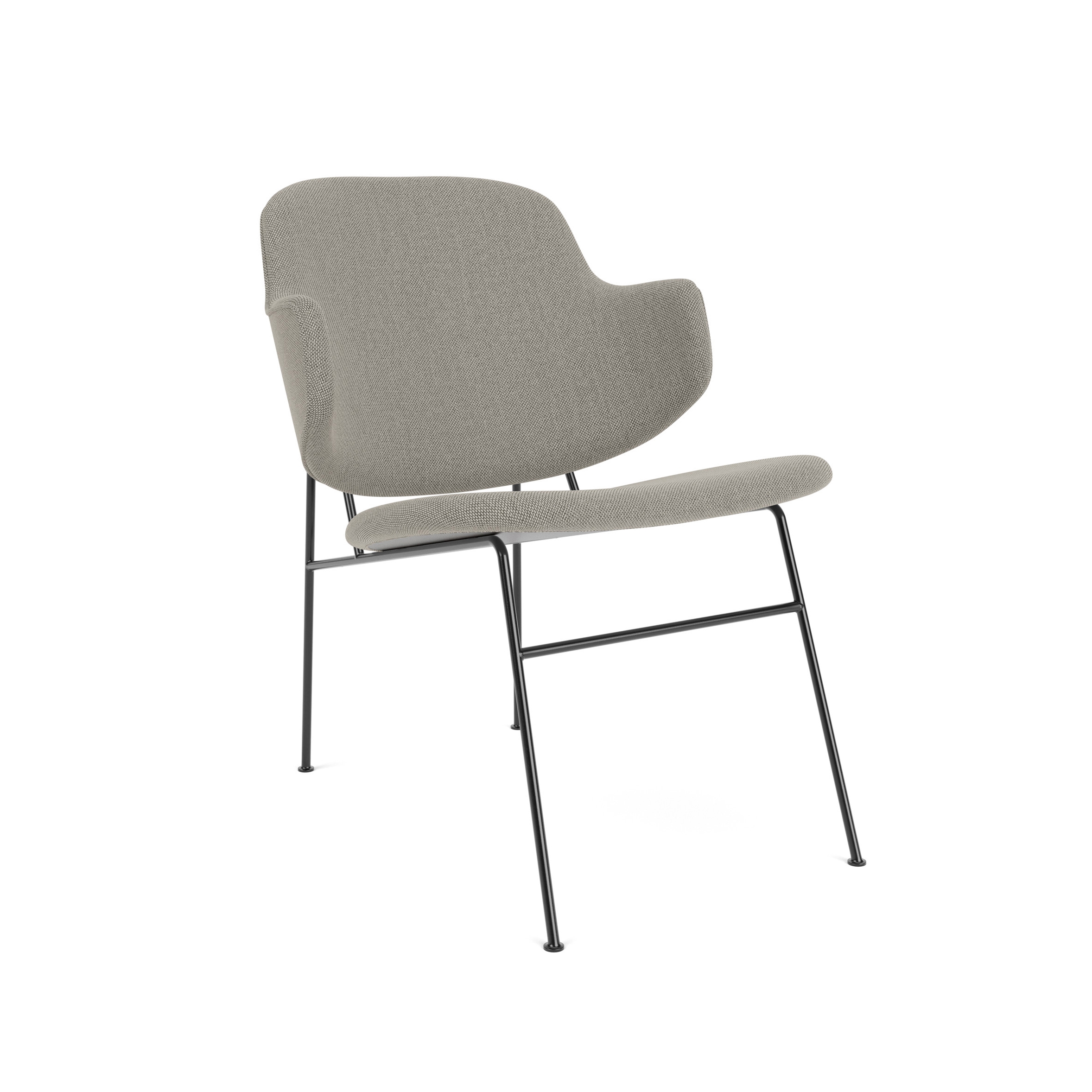 The Penguin Lounge Chair, Black Steel / Re-Wool 218