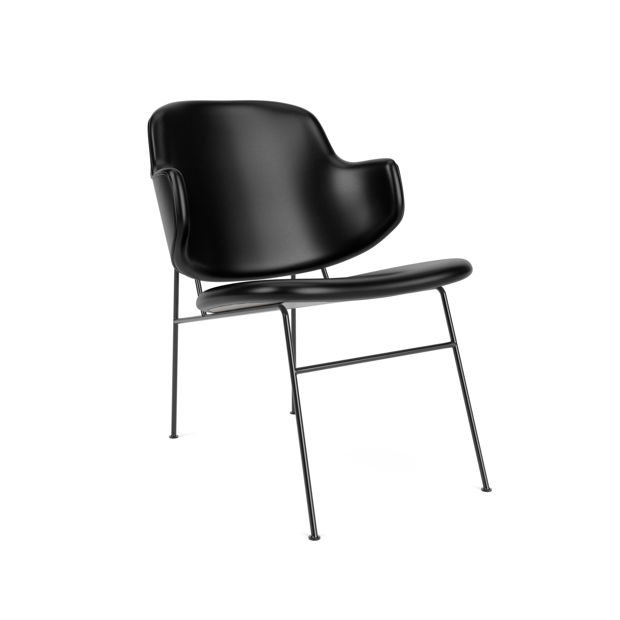 Mostra il prodotto The Penguin Lounge Chair, Black Steel / Dakar 0842 del produttore Audo Copenhagen