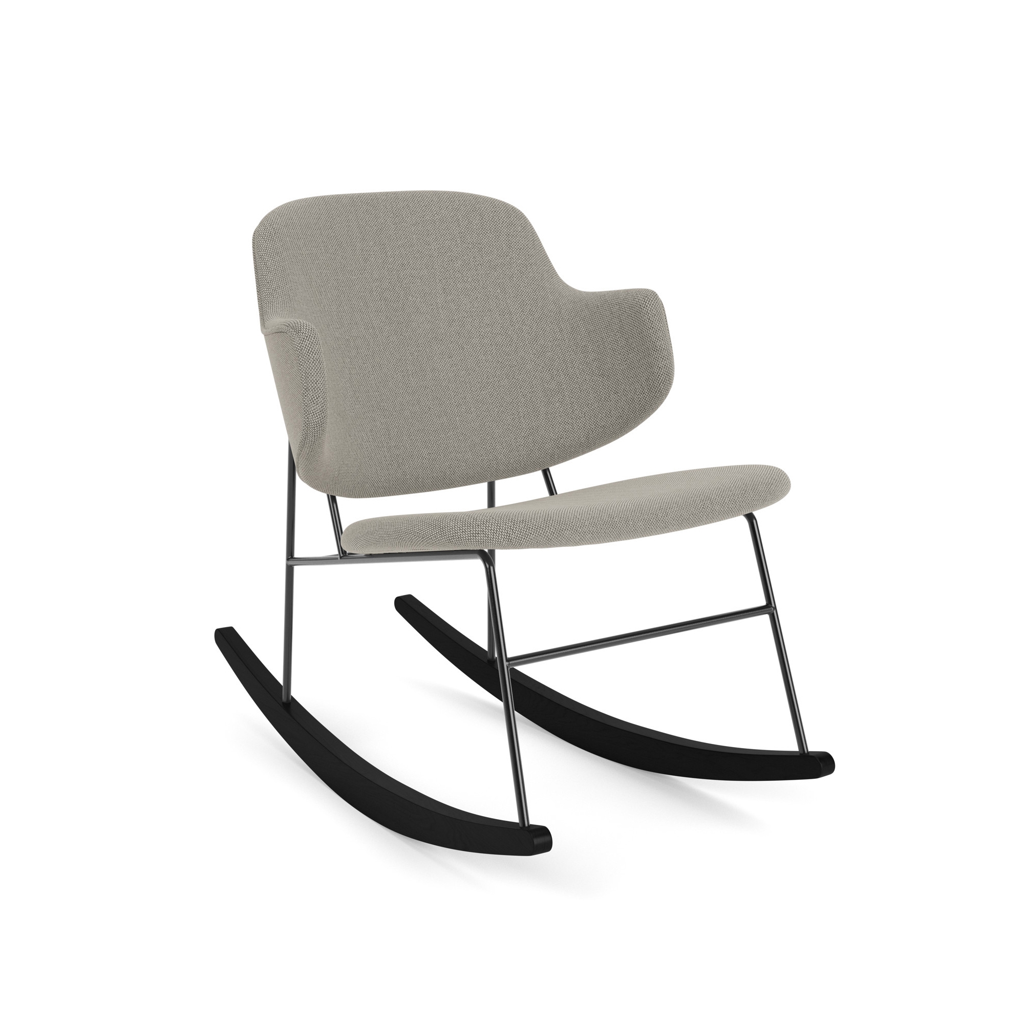 Mostra il prodotto The Penguin Rocking Chair, Black Steel / Re-Wool 218 del produttore Audo Copenhagen