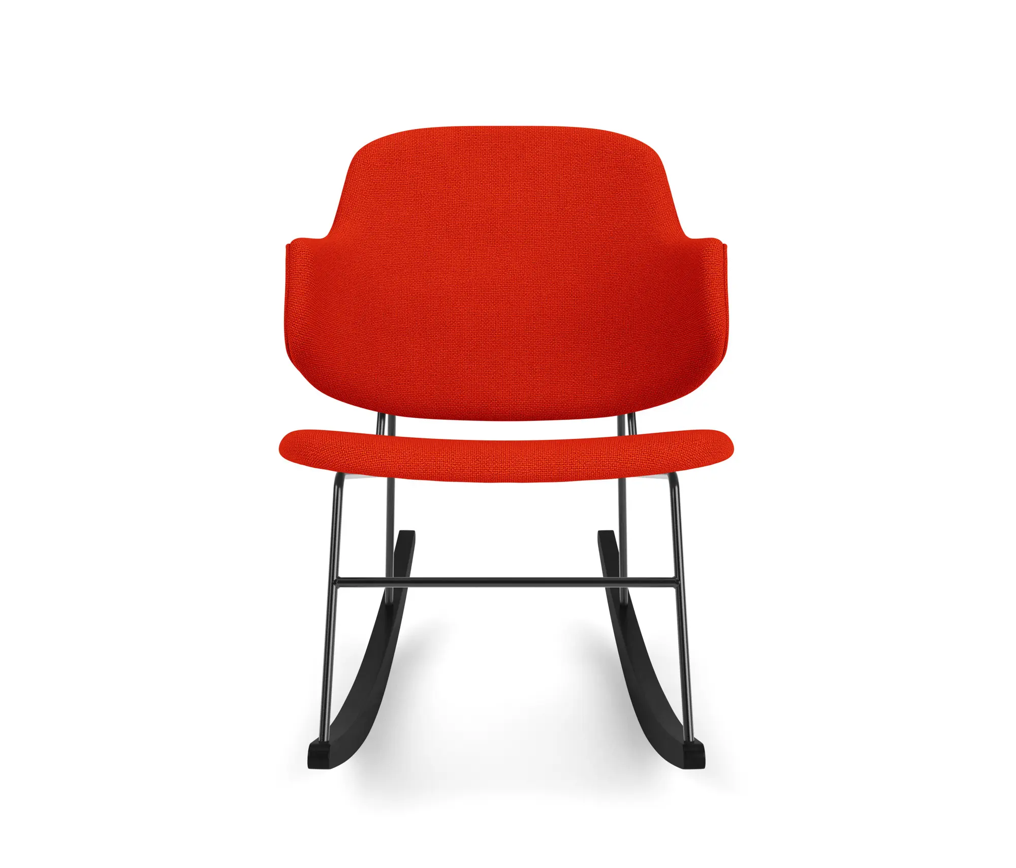 Audo Copenhagen - The Penguin Rocking Chair, Black Steel /
Hallingdal 65 600