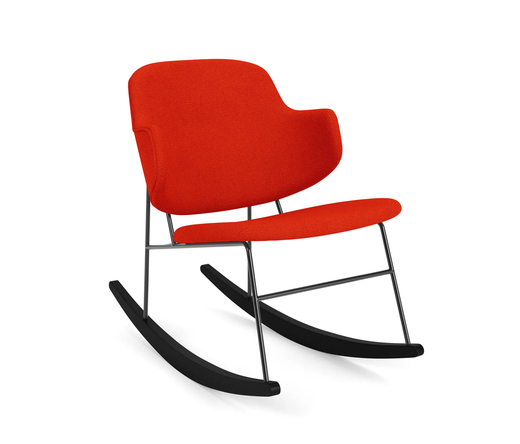 Audo Copenhagen - The Penguin Rocking Chair, Black Steel /
Hallingdal 65 600