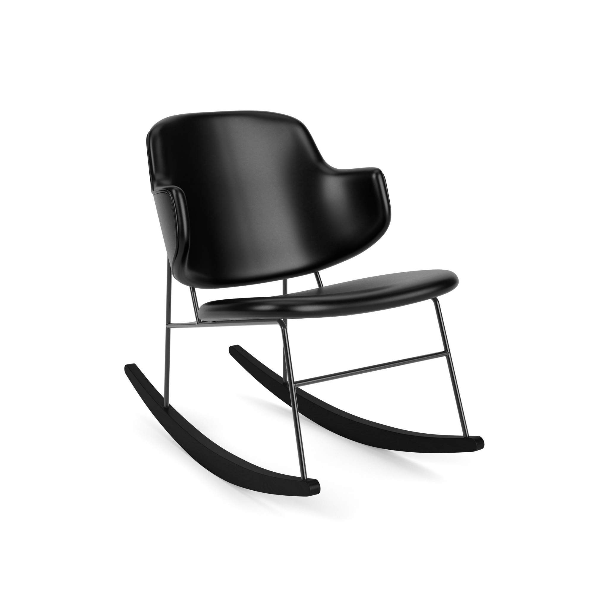 Mostra il prodotto The Penguin Rocking Chair, Black Steel / Dakar 0842 del produttore Audo Copenhagen