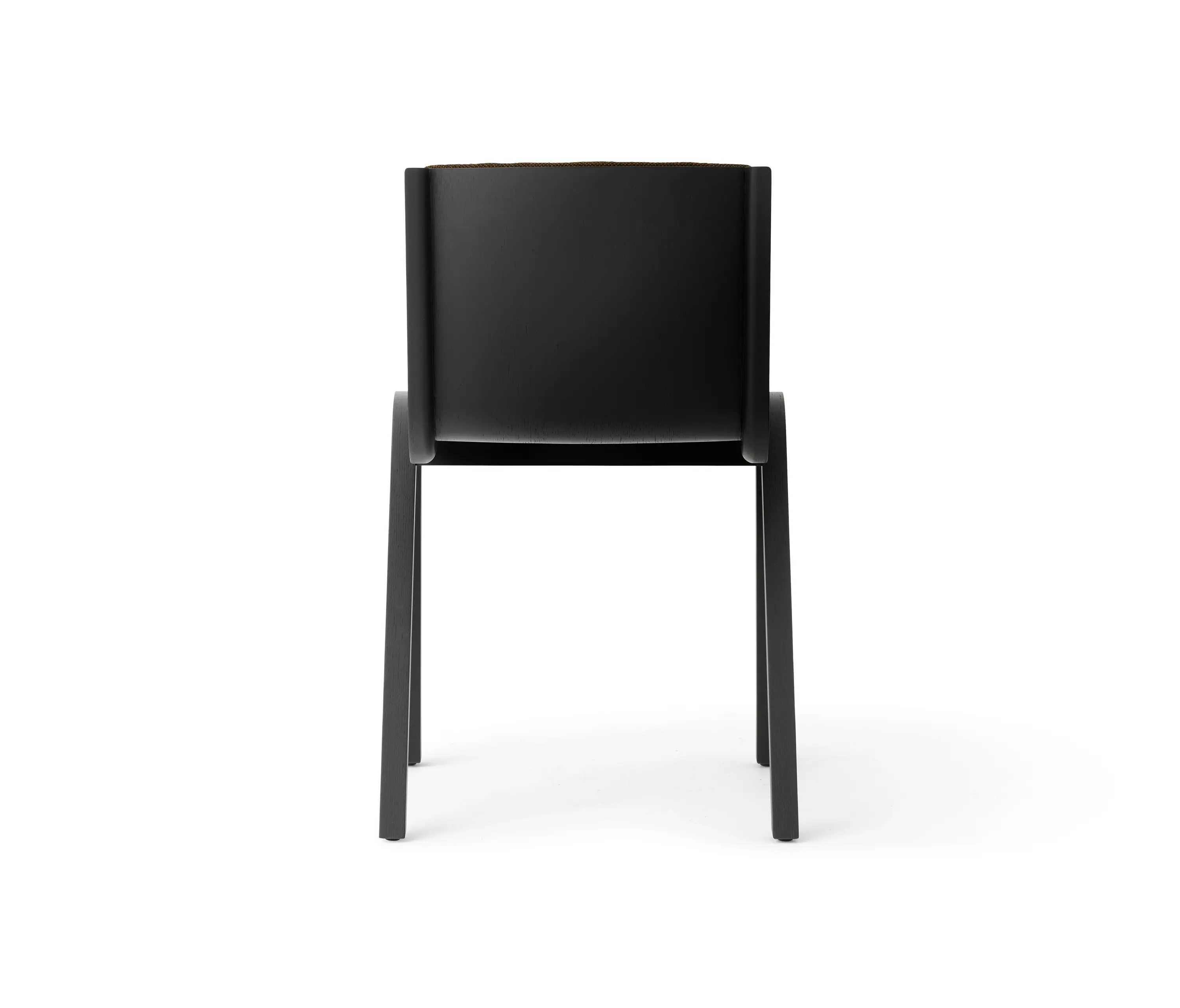 Audo Copenhagen - Ready Dining Chair, Front Upholstered, Black Painted Oak, Hallingdal