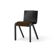 Ready Dining Chair, Seat Upholstered, Black Painted Oak, Hallingdal