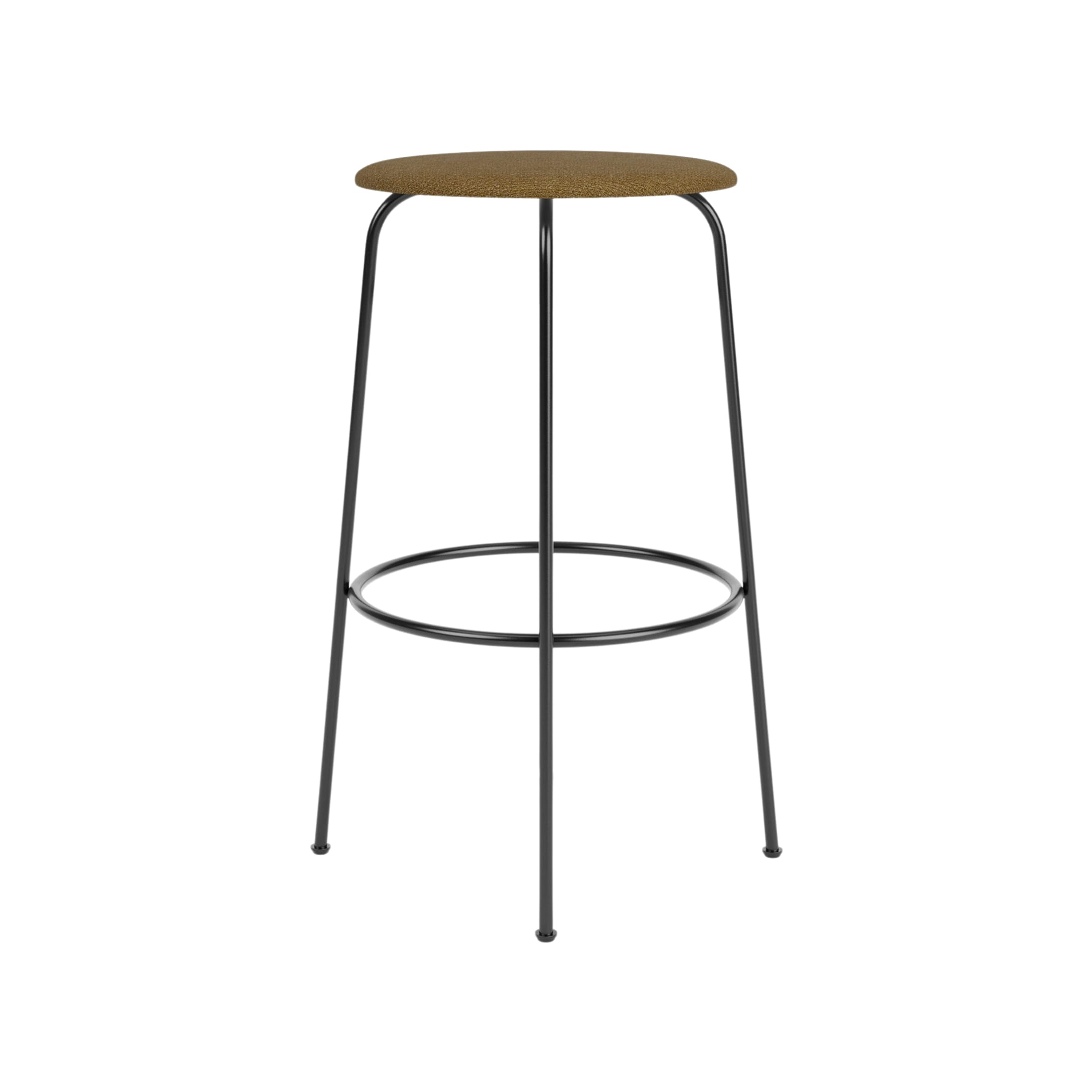 Afteroom Bar Stool, Upholstered Seat | Audo Bouclé - Gold 06