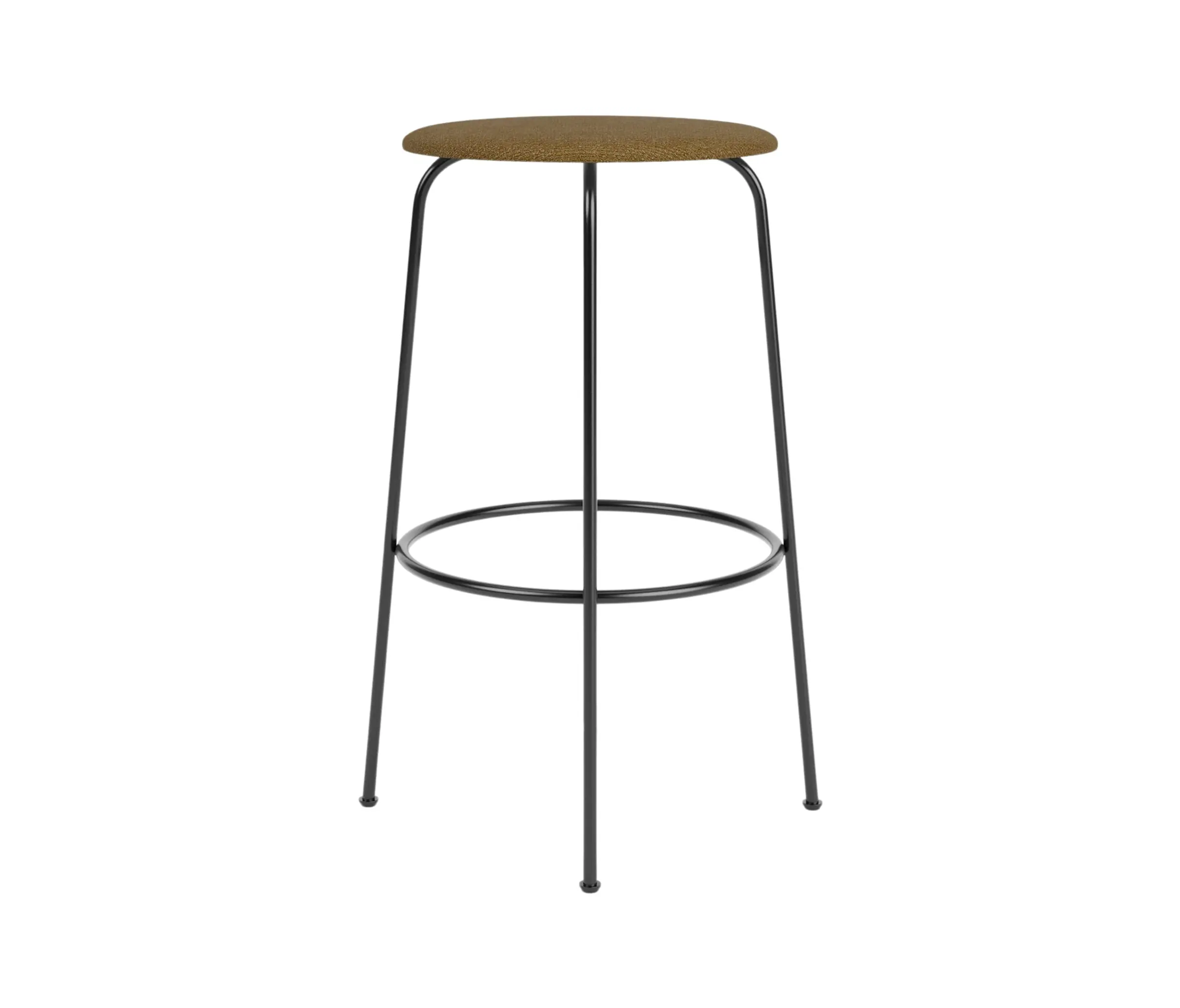 Audo Copenhagen - Afteroom Bar Stool, Upholstered Seat | Audo Bouclé - Gold 06