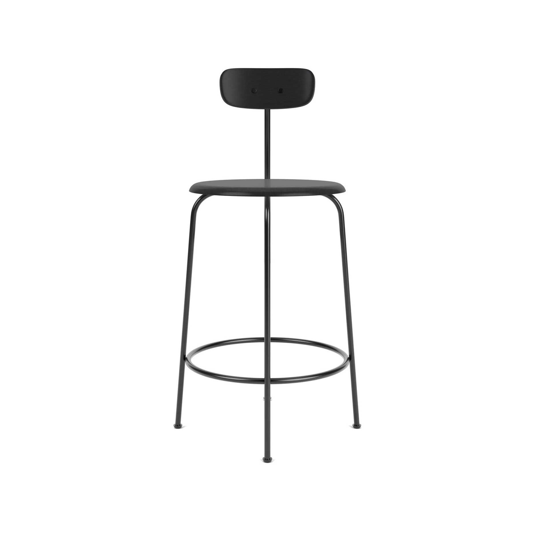 Display product Afteroom Counter Chair | Black Base | Veneer Seat and Back | Black from manufacturer Audo Copenhagen