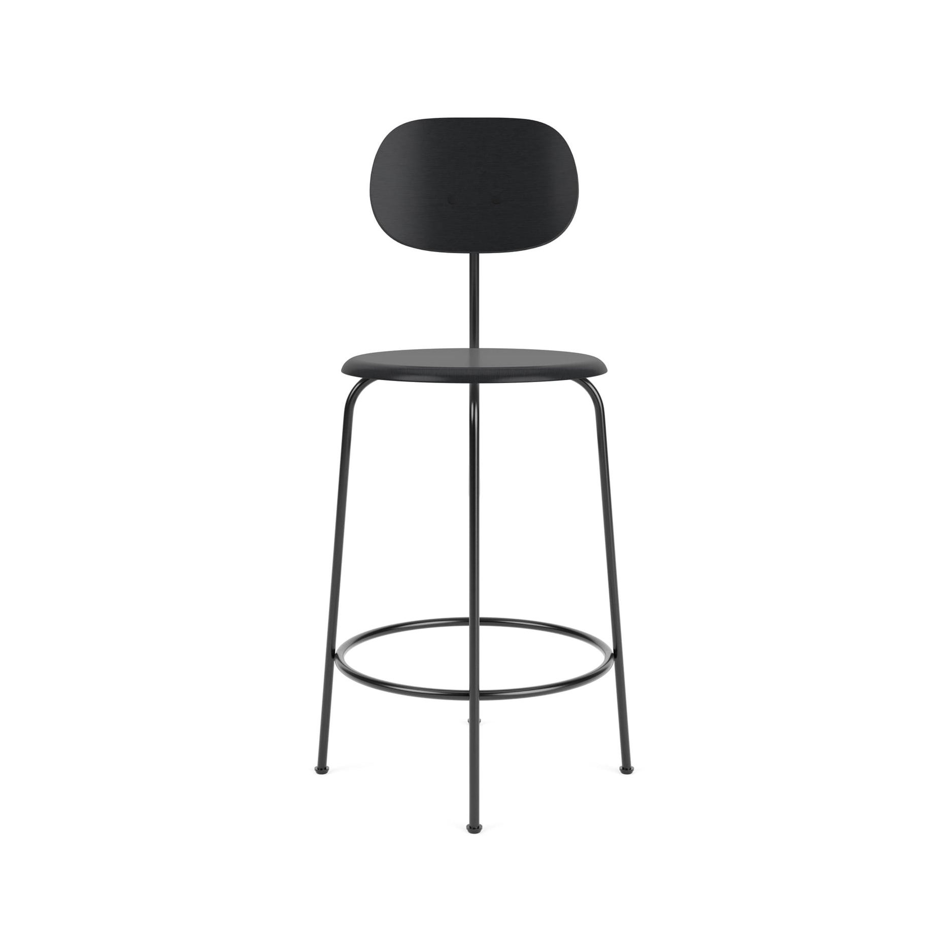Display product Afteroom Counter Chair Plus | Black Base | Veneer Seat and Back | Black from manufacturer Audo Copenhagen