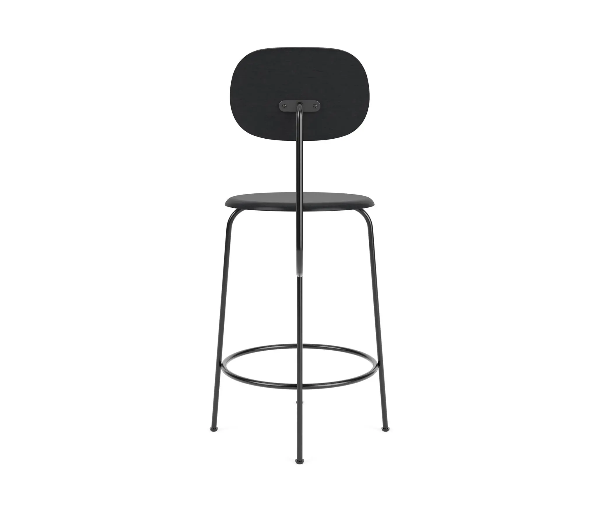 Audo Copenhagen - Afteroom Counter Chair Plus | Black Base | Veneer Seat and Back | Black