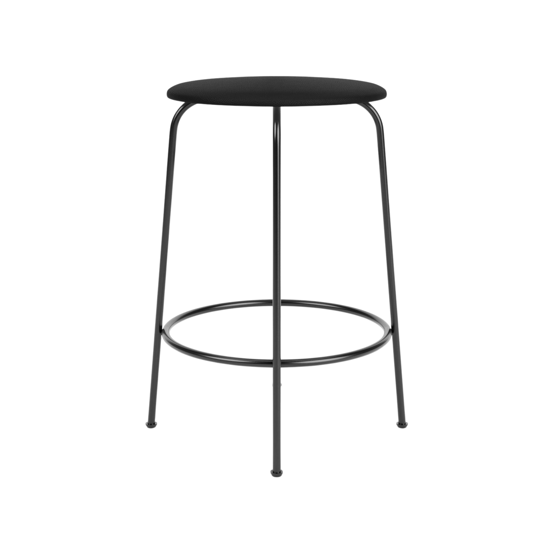 Afteroom Counter Stool, Upholstered Seat | Sierra - Black, 1001