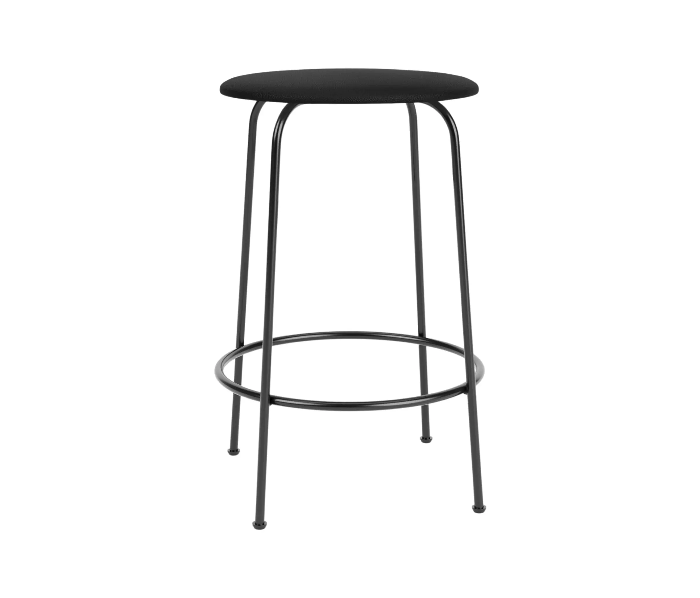 Audo Copenhagen - Afteroom Counter Stool, Upholstered Seat | Sierra - Black, 1001