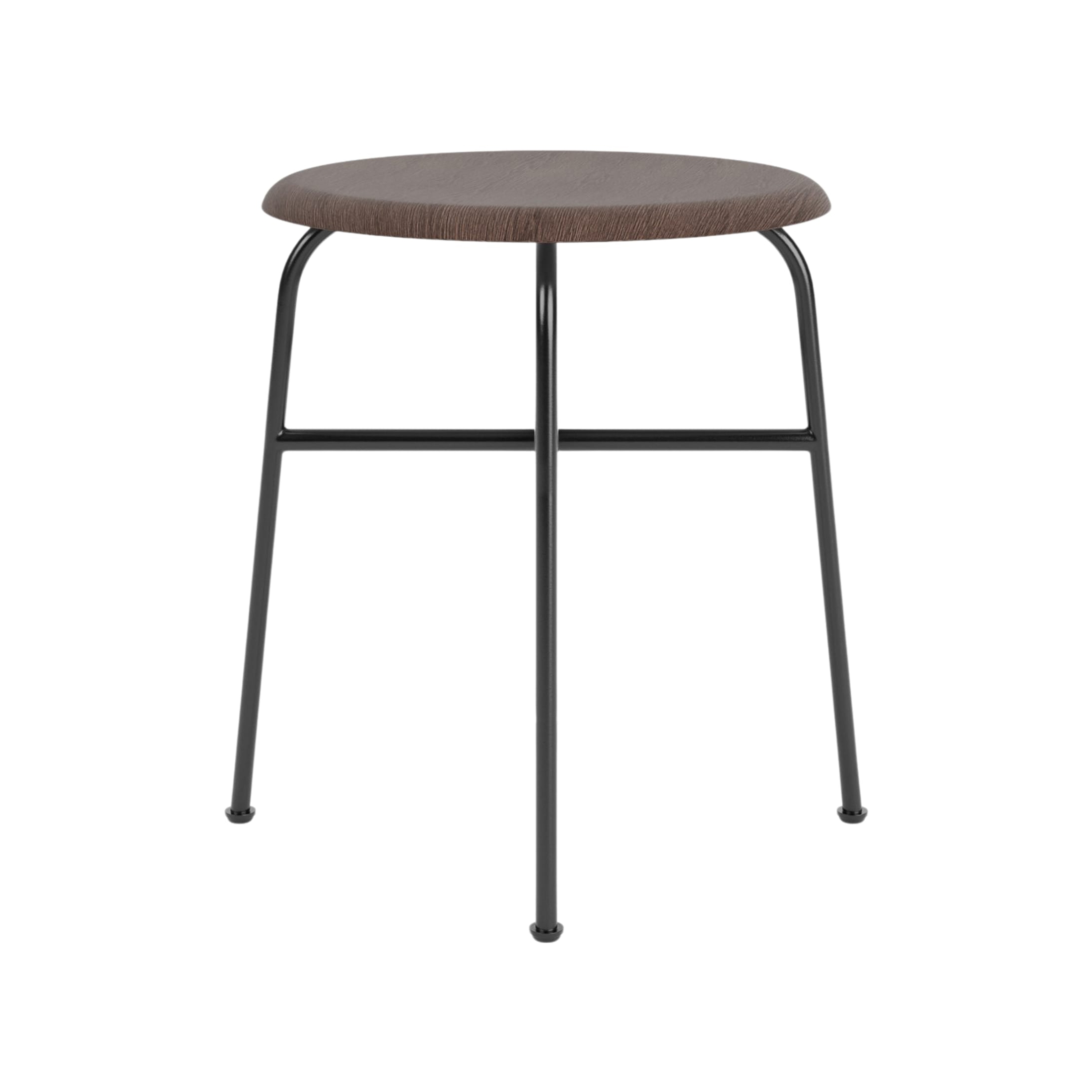 Afteroom Stool | Veneer | Black - Dark Stained Oak